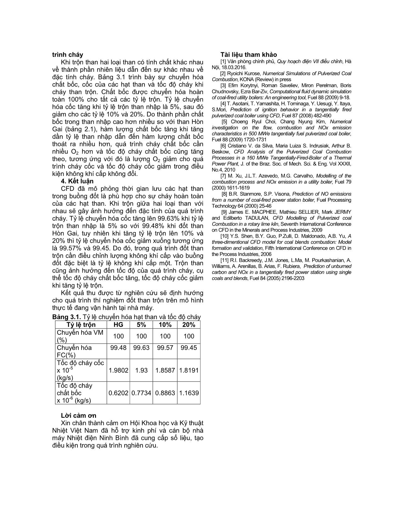 Nghiên cứu quá trình cháy bột than và nâng cao hiệu quả đốt than trộn trong các lò hơi đốt than phun trên mô hình mô phỏng trang 5