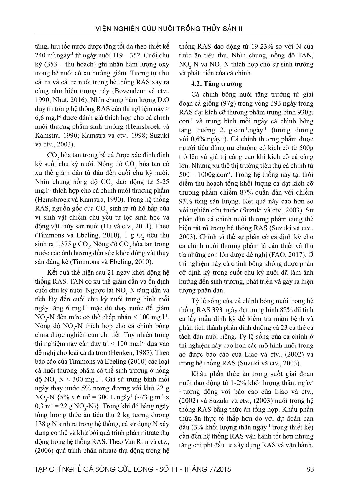 Ứng dụng công nghệ tuần hoàn để nuôi cá chình bông (Anguilla marmorata Quoy & Gaimard, 1824) trang 7