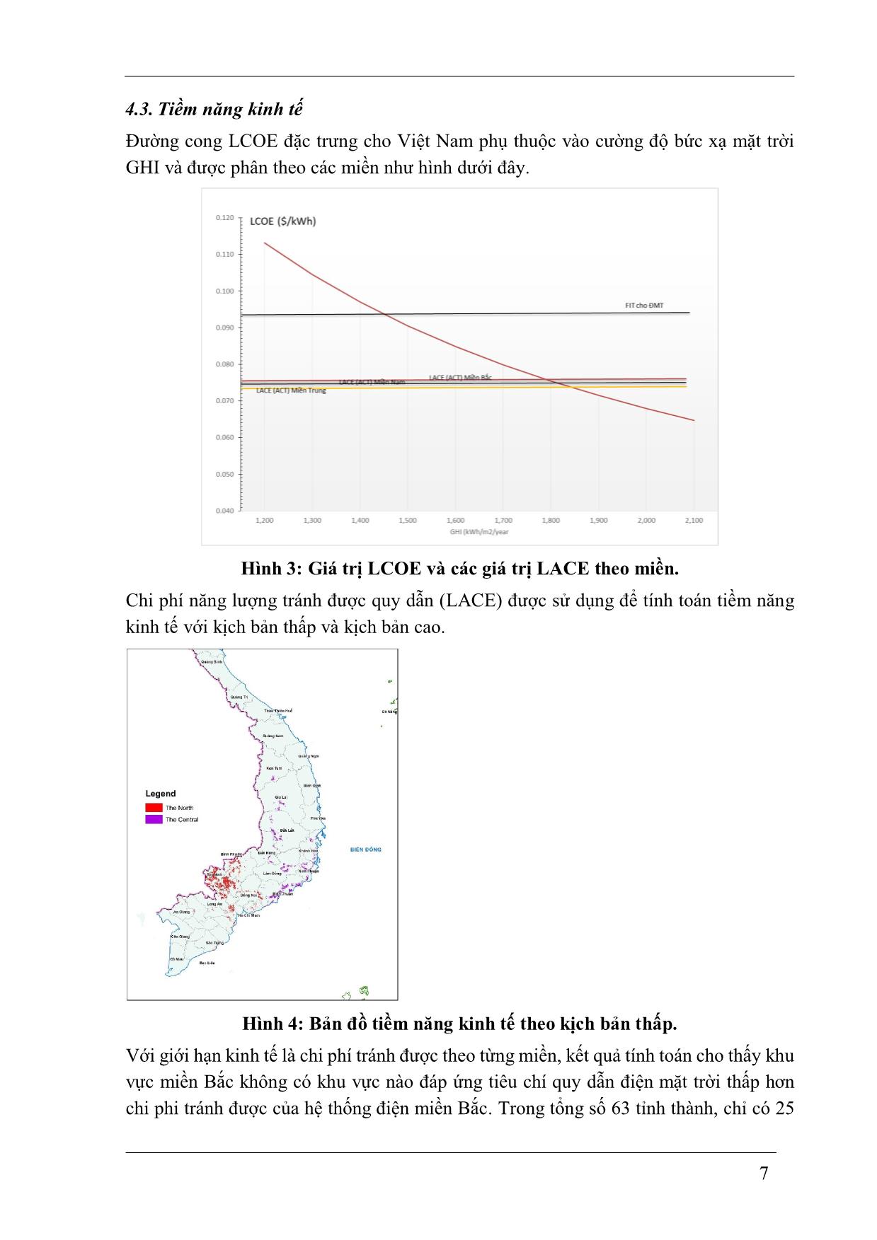 Đánh giá tiềm năng năng lượng mặt trời cho phát điện ở Việt Nam – triển vọng và nhận định trang 7