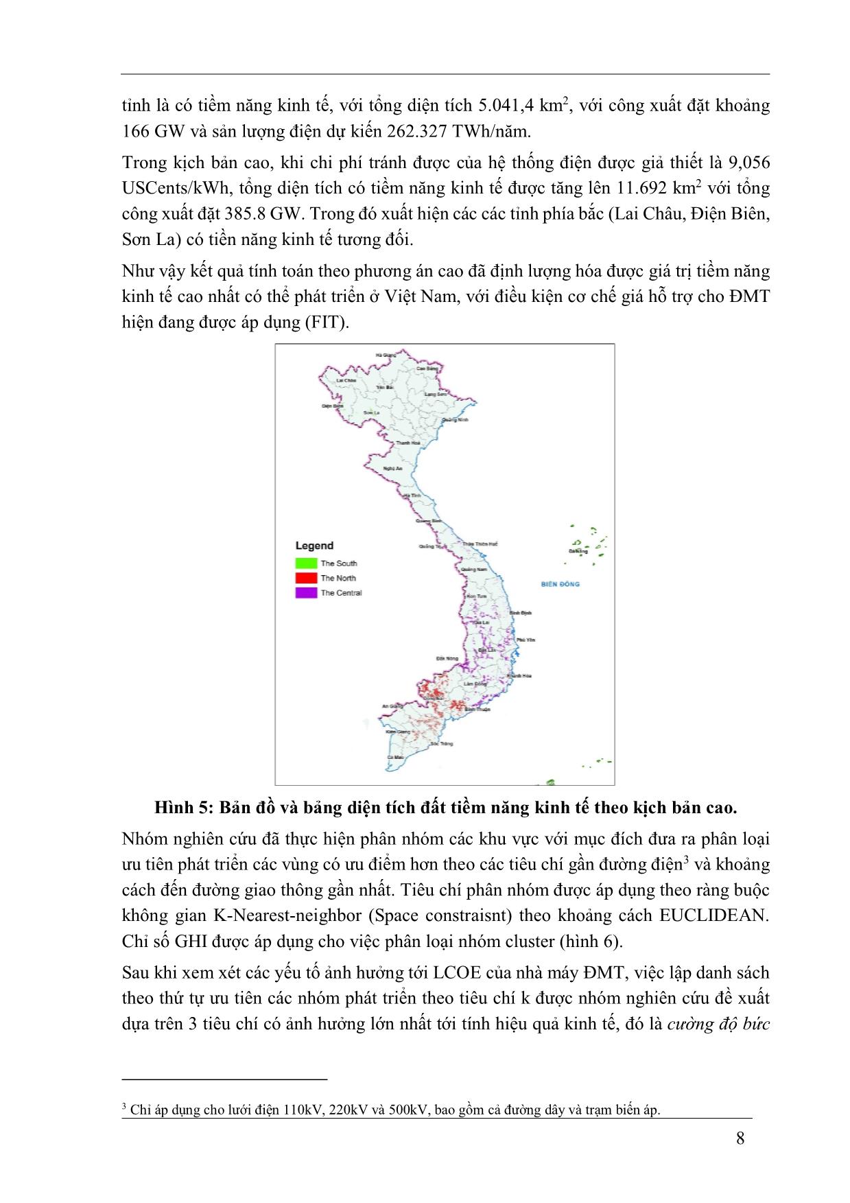 Đánh giá tiềm năng năng lượng mặt trời cho phát điện ở Việt Nam – triển vọng và nhận định trang 8