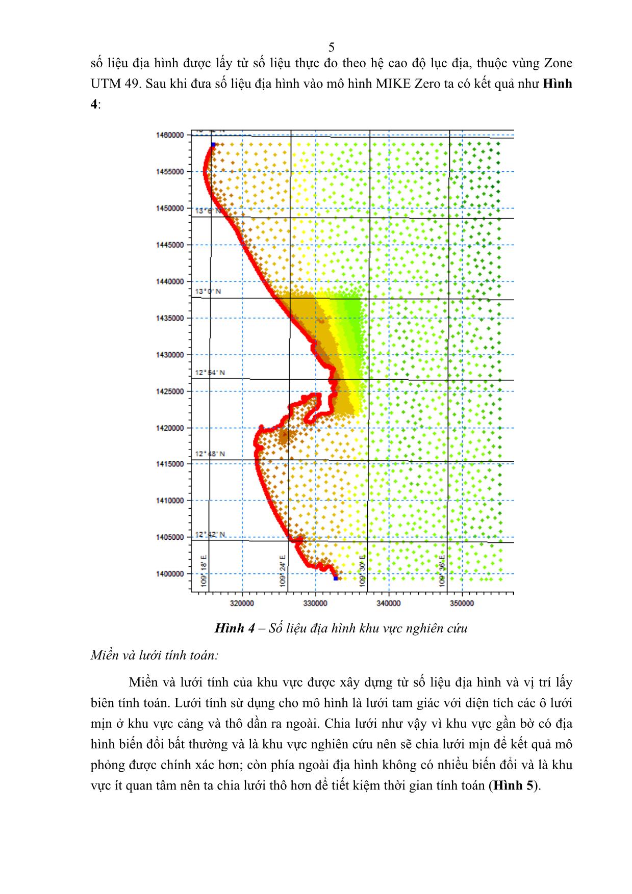 Nghiên cứu chế độ thủy động lực học khu vực bãi gốc - Phú Yên trang 5