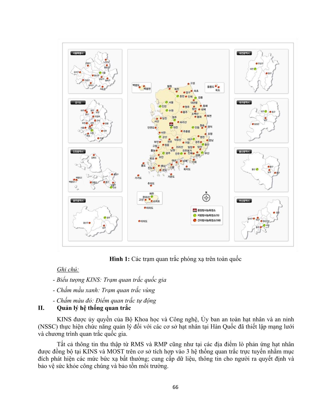 Giới thiệu hệ thống quan trắc phóng xạ môi trường của Hàn Quốc trang 2