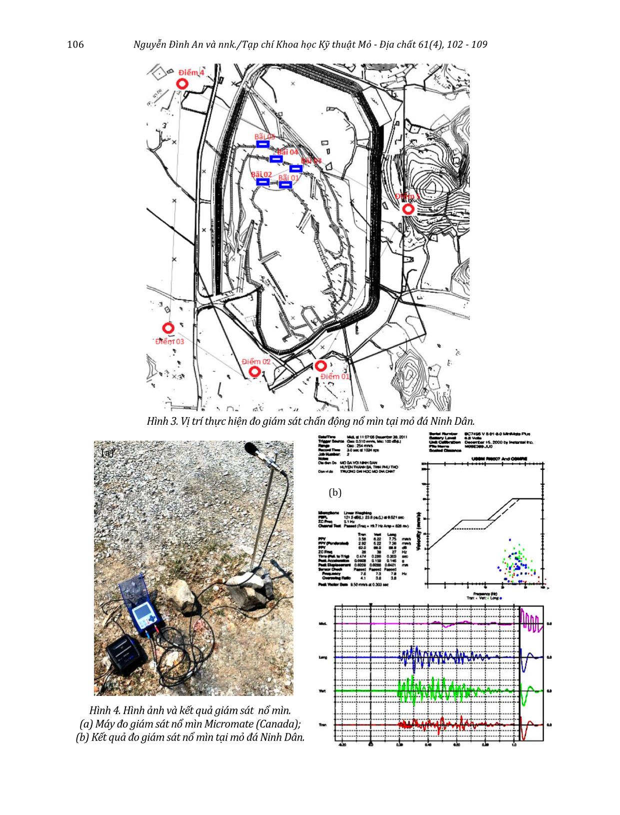 Đánh giá một số mô hình dự báo chấn động khi nổ mìn tại mỏ đá vôi Ninh Dân, huyện Thanh Ba, tỉnh Phú Thọ trang 5