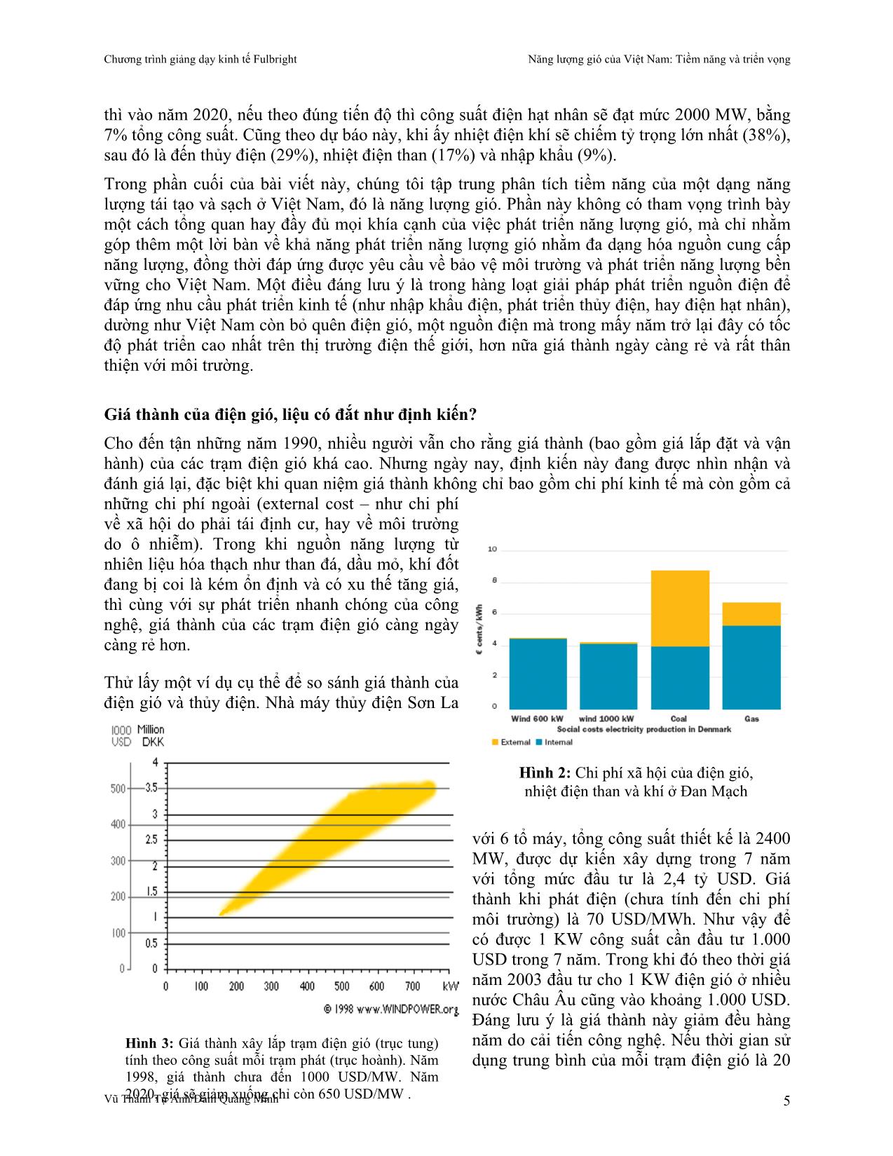 Năng lượng gió của Việt Nam: Tiềm năng và triển vọng trang 5