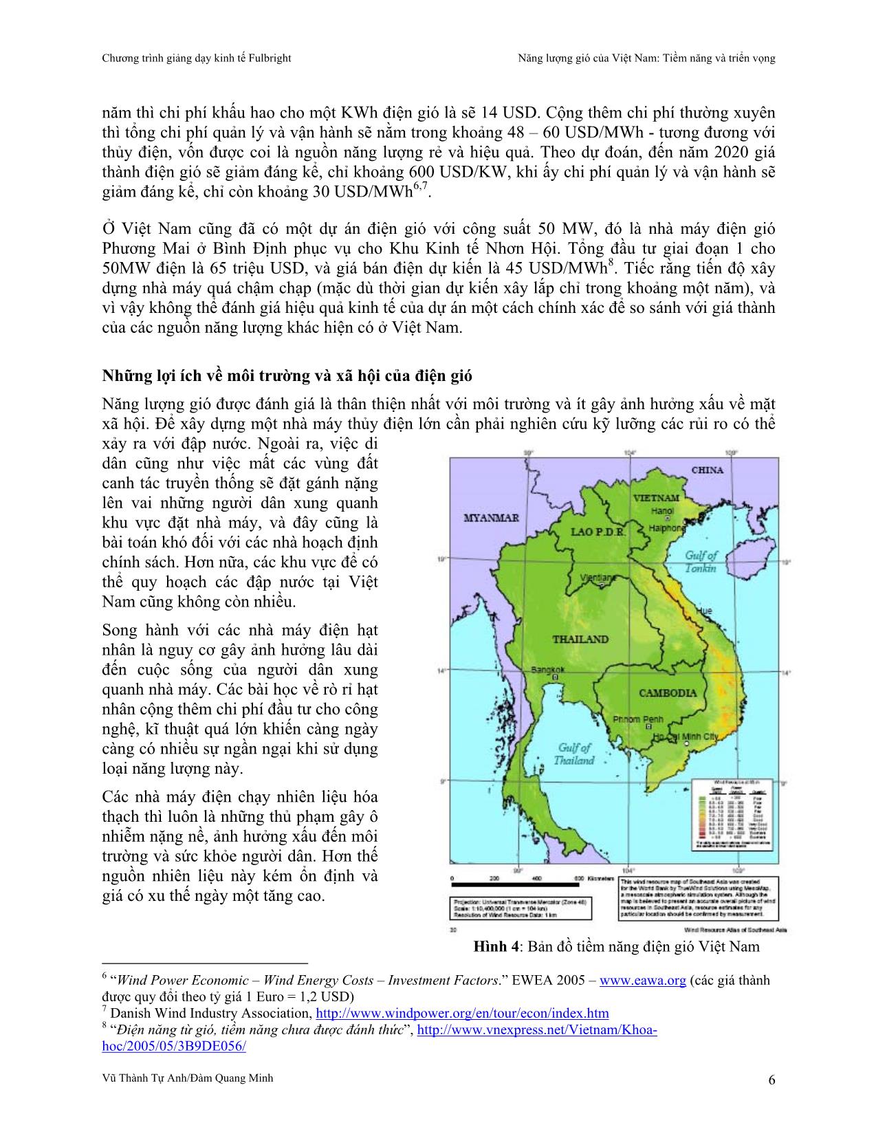 Năng lượng gió của Việt Nam: Tiềm năng và triển vọng trang 6