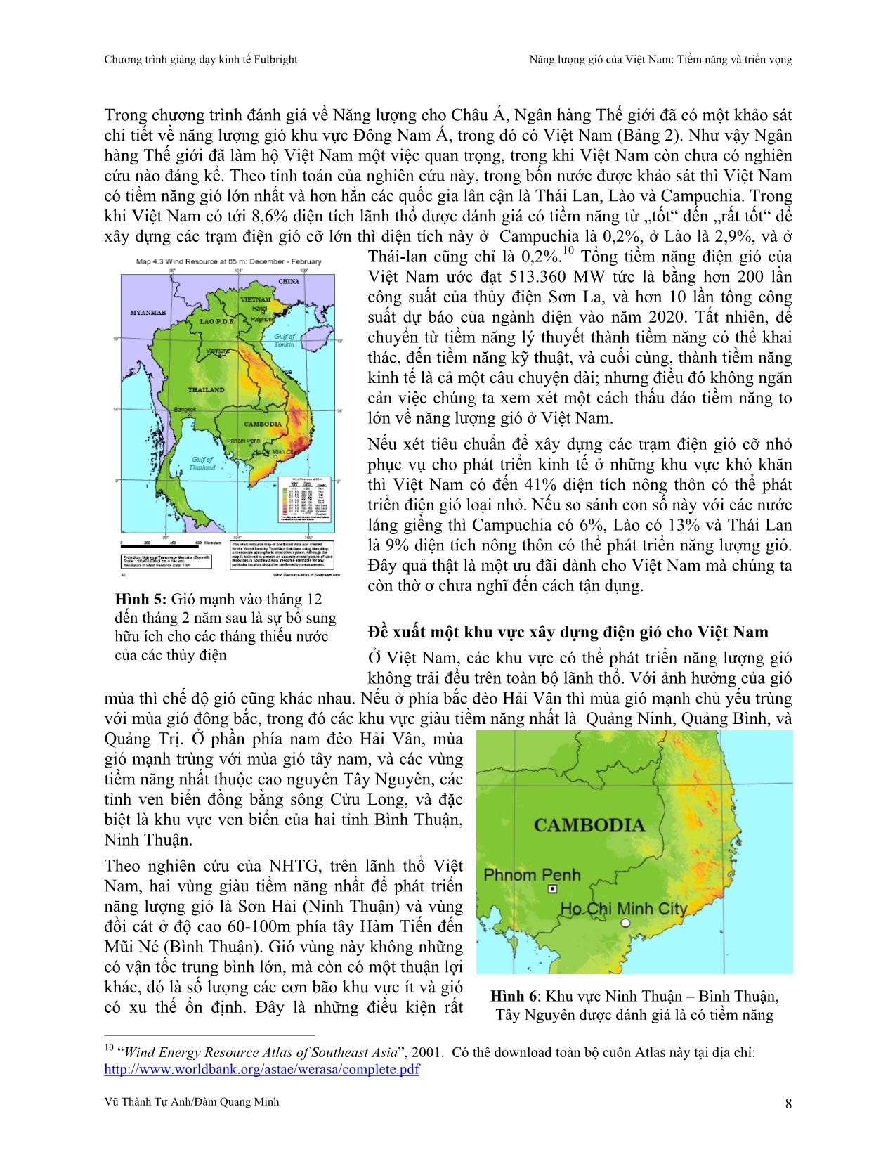 Năng lượng gió của Việt Nam: Tiềm năng và triển vọng trang 8