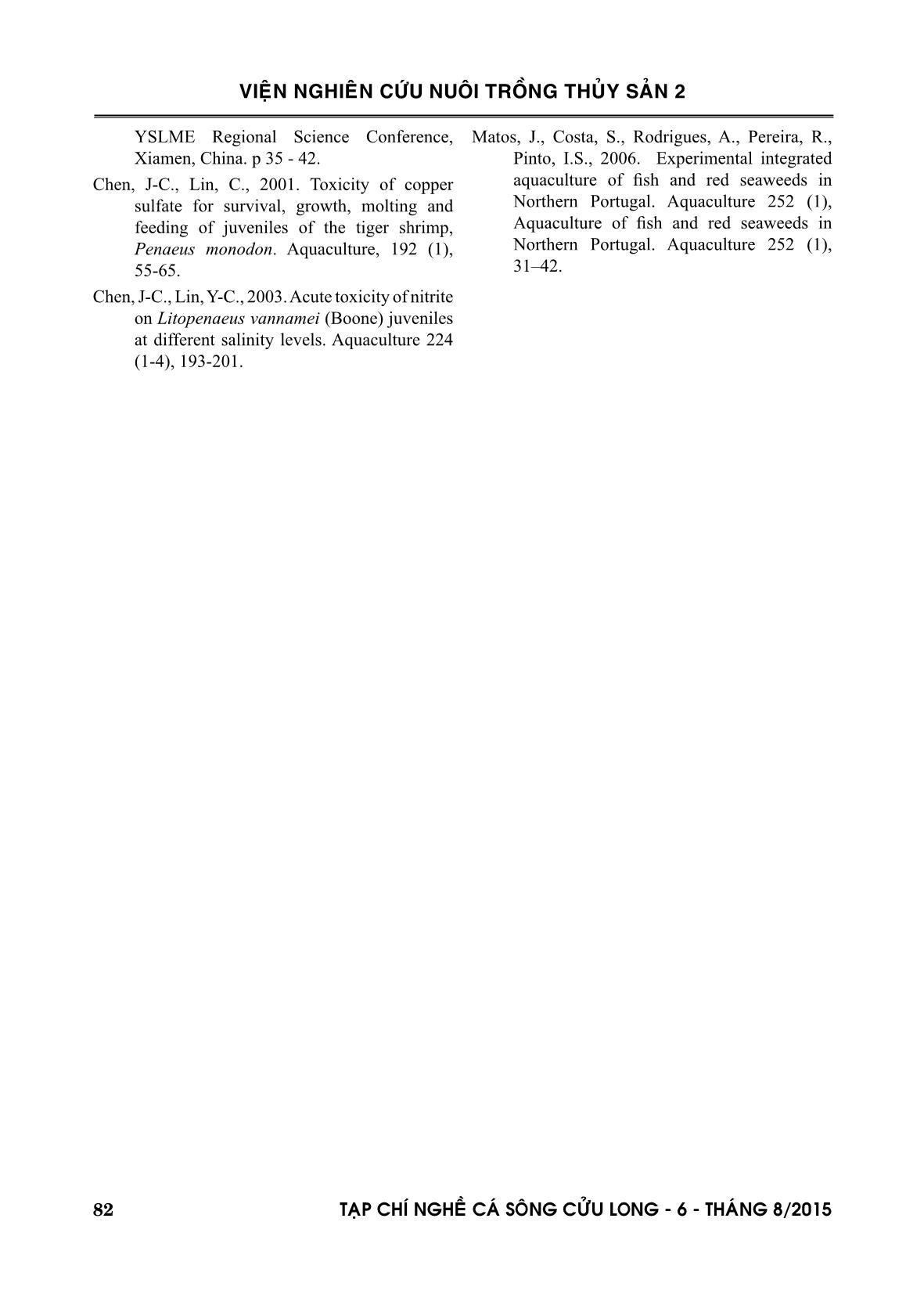 Ứng dụng công nghệ biofloc nuôi thâm canh tôm he chân trắng (Litopenaeus vannamei) vào phát triển sản xuất trang 8