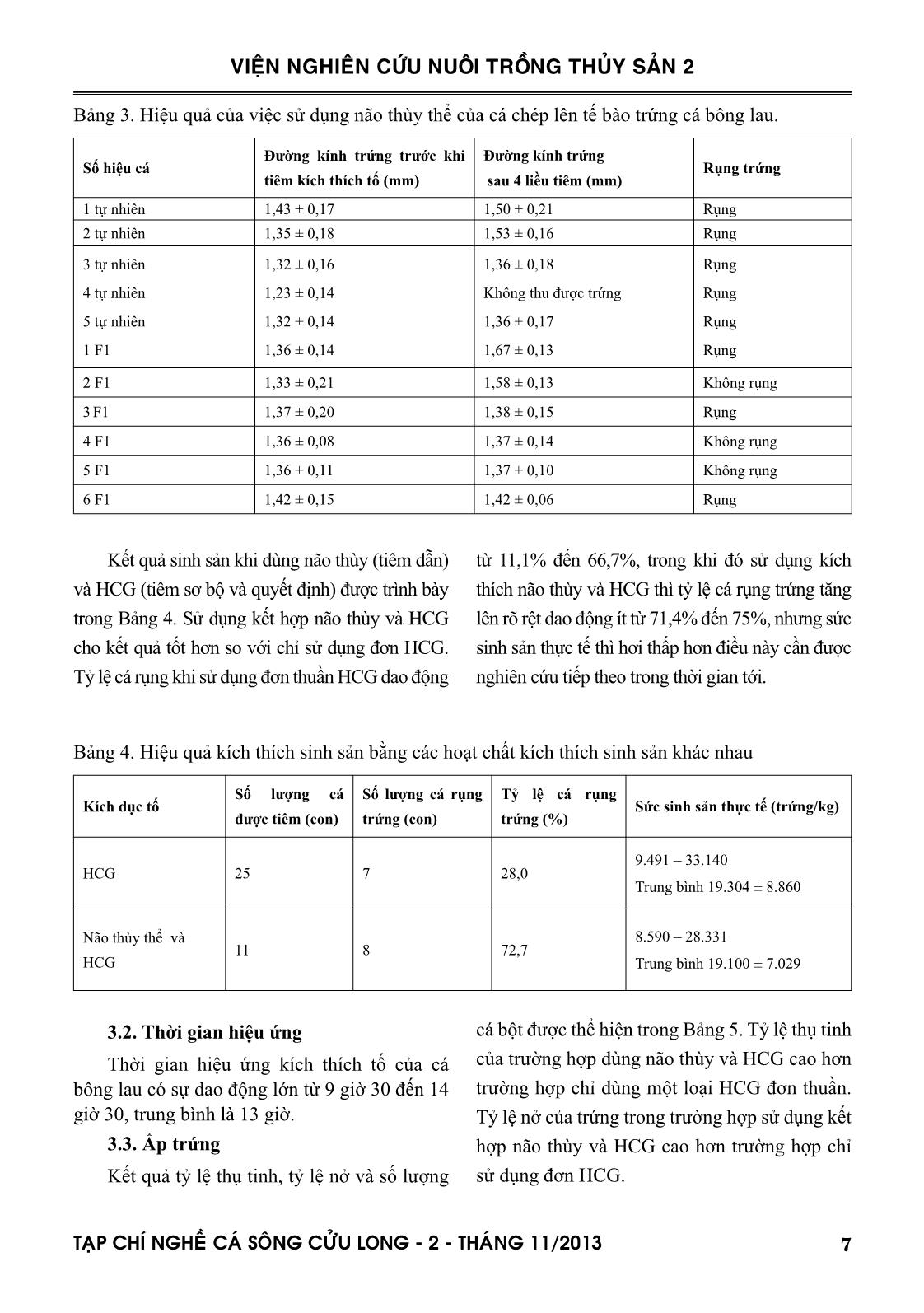 Tạp chí Nghề cá sông Cửu Long - Số 02/2013 trang 7