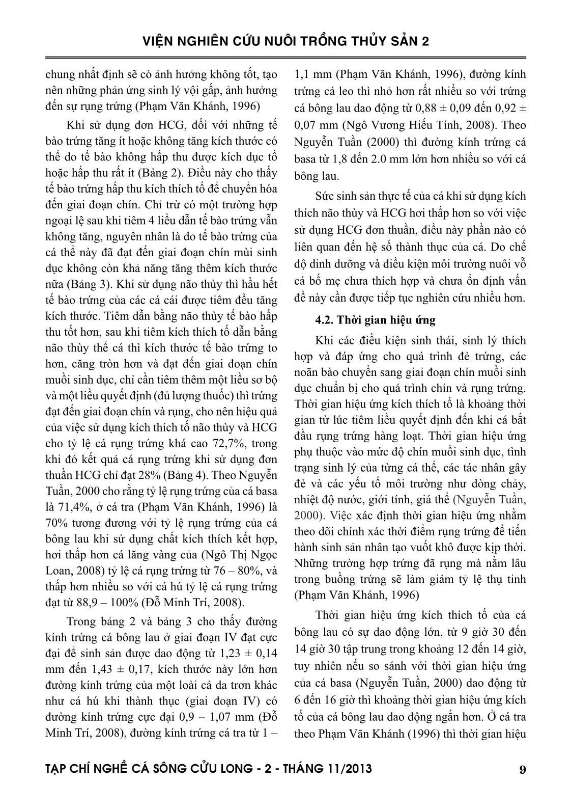 Tạp chí Nghề cá sông Cửu Long - Số 02/2013 trang 9