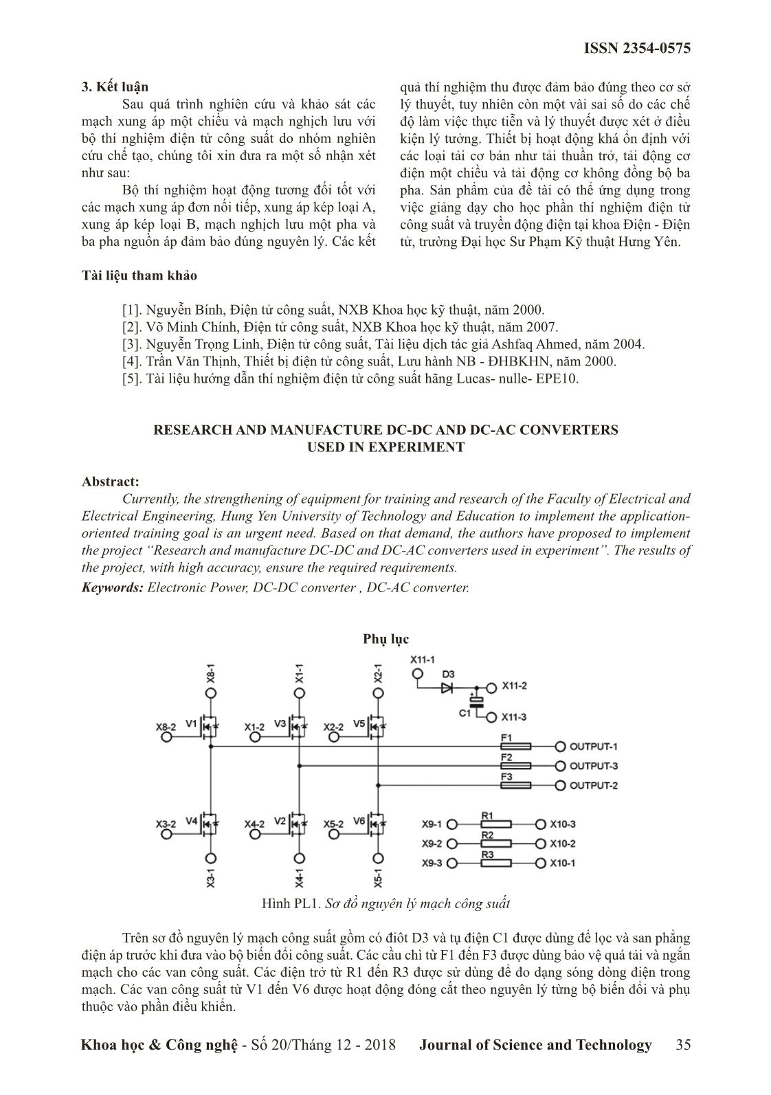 Nghiên cứu, chế tạo bộ biến đổi DC-DC và DC-AC dùng trong thí nghiệm trang 5