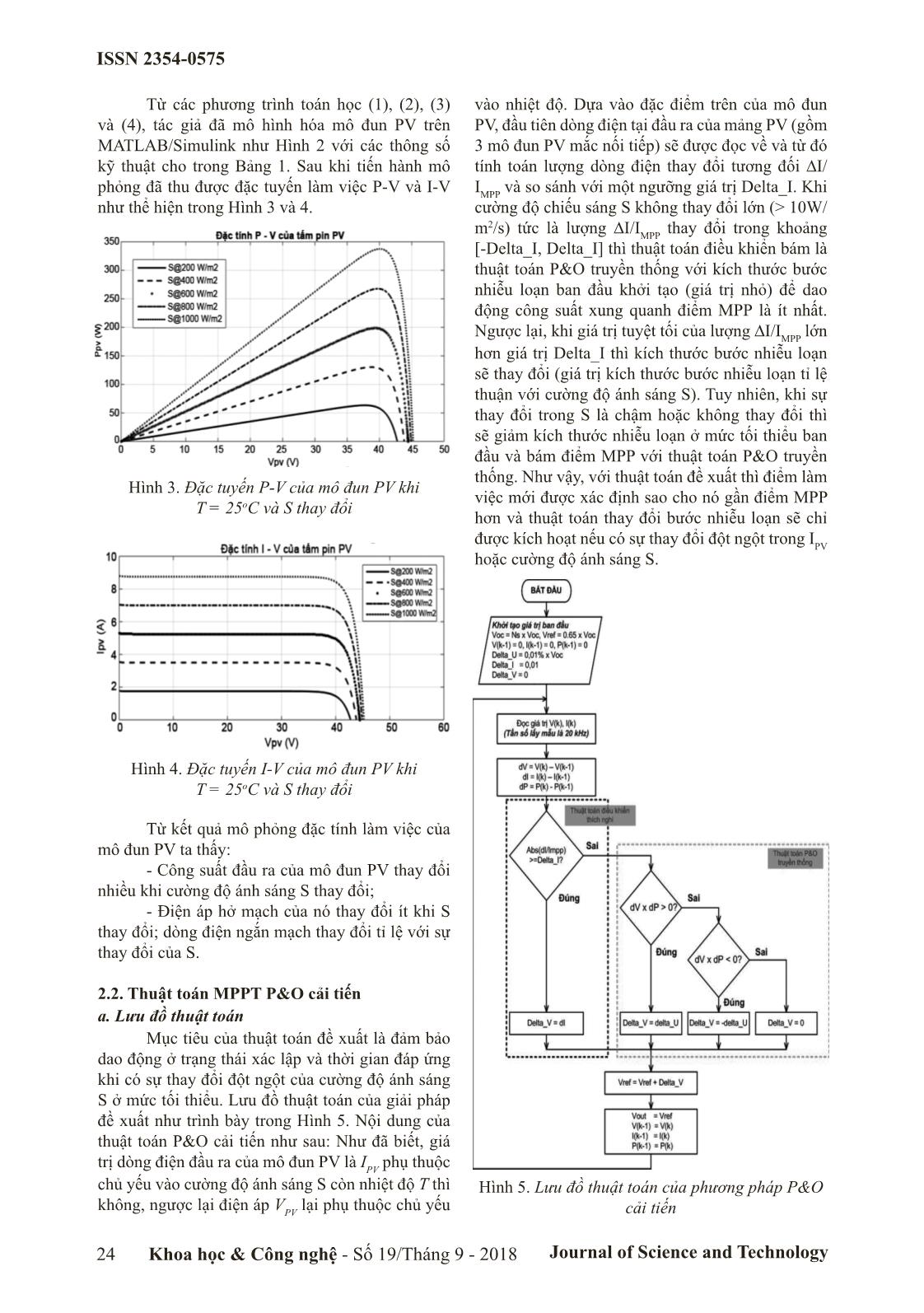Phương pháp bám điểm công suất cực đại PO cải tiến cho hệ thống quang điện trong điều kiện chiếu sáng thay đổi nhanh trang 3