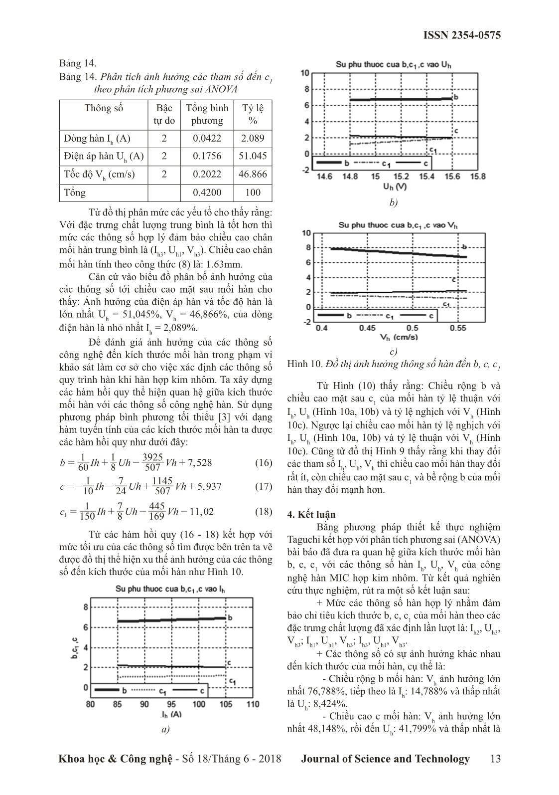 Tối ưu hóa thông số hàn để đảm bảo kích thước mối hàn trong hàn mig nhôm bằng phương pháp thiết kế thực nghiệm Taguchi trang 6
