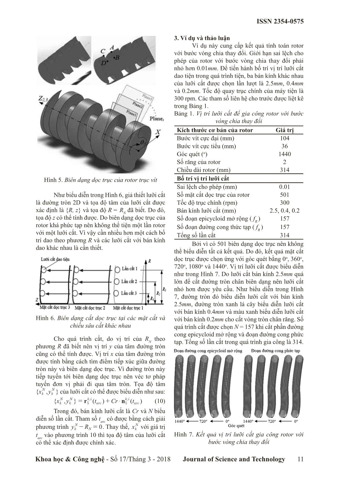 Nghiên cứu quá trình tiện rotor của bơm chân không trục vít có bước vòng chia thay đổi trên máy tiện CNC trang 4