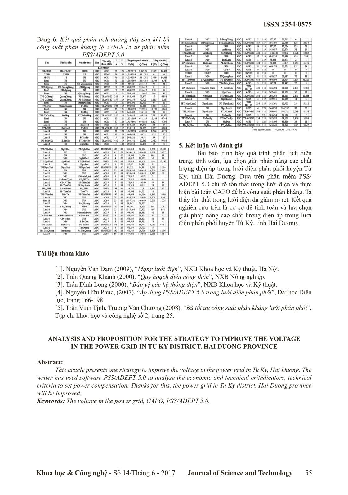 Nghiên cứu và đề xuất các giải pháp nâng cao chất lượng điện áp trong lưới điện phân phối huyện Tứ Kỳ, tỉnh Hải Dương trang 7