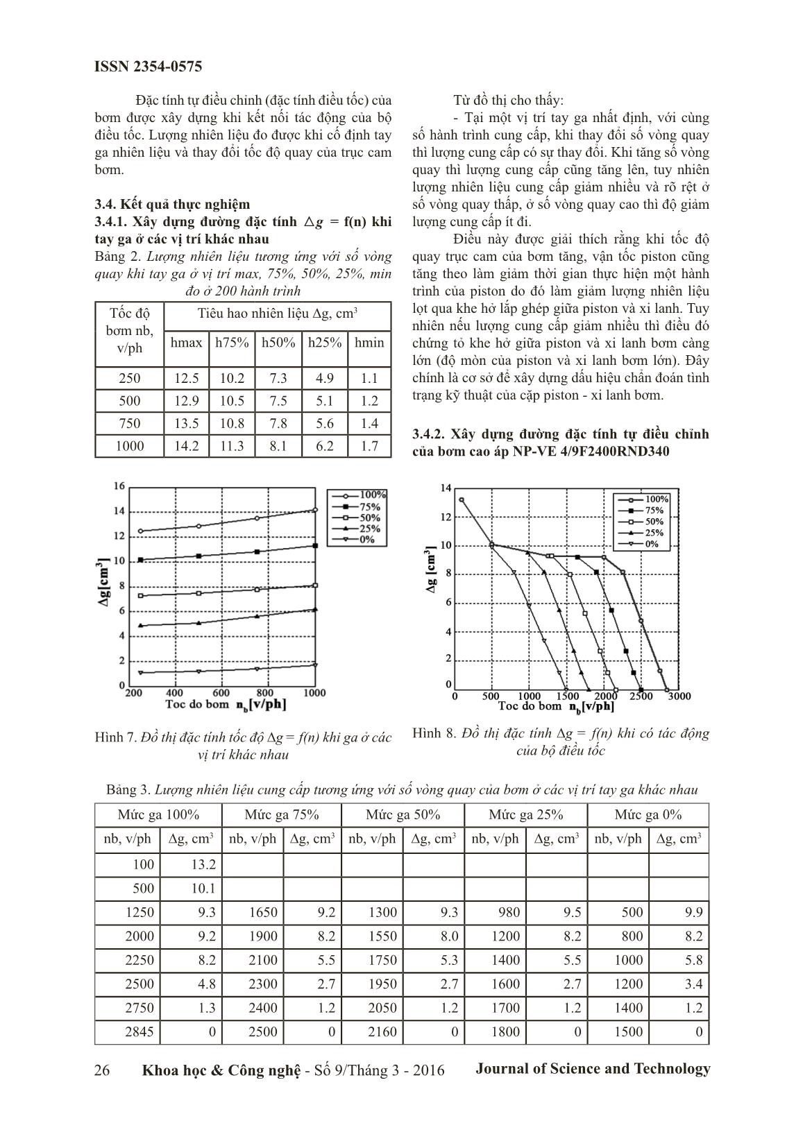 Khảo sát đường đặc tính của bơm cao áp NP-VE 4/9F2400RND340 sử dụng trên động cơ diesel trang 4