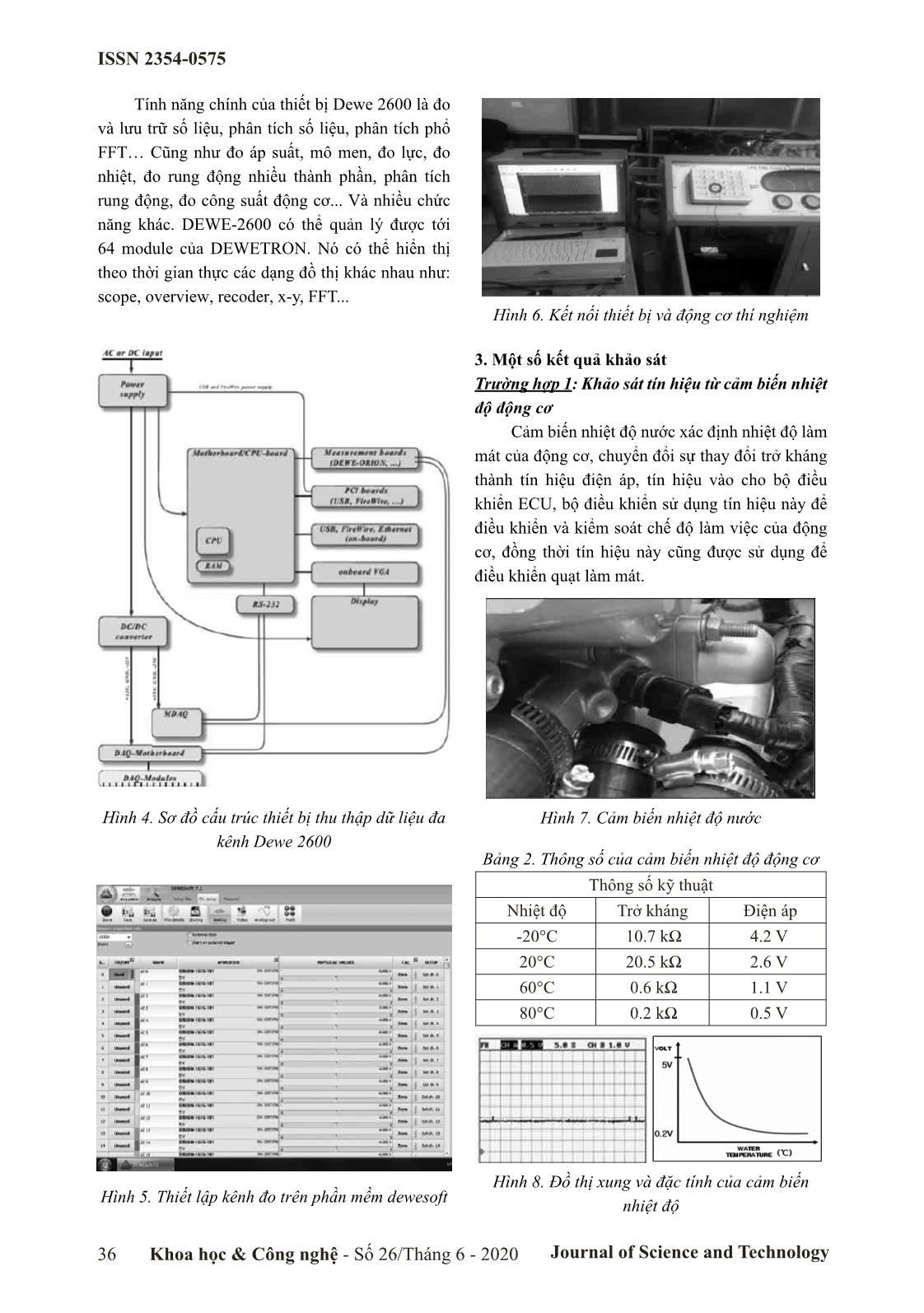 Ứng dụng thiết bị thu thập dữ liệu đa kênh DEWE 2600 khảo sát tín hiệu từ cảm biến trên động cơ đốt trong trang 3
