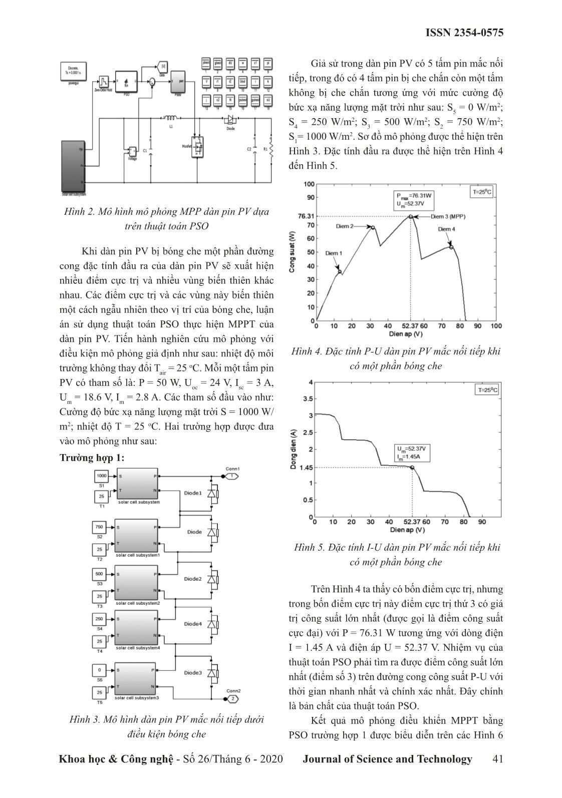 Nghiên cứu giải pháp nâng cao hiệu quả bám điểm công suất cực đại dàn pin điện mặt trời dưới điều kiện có bóng che trang 3