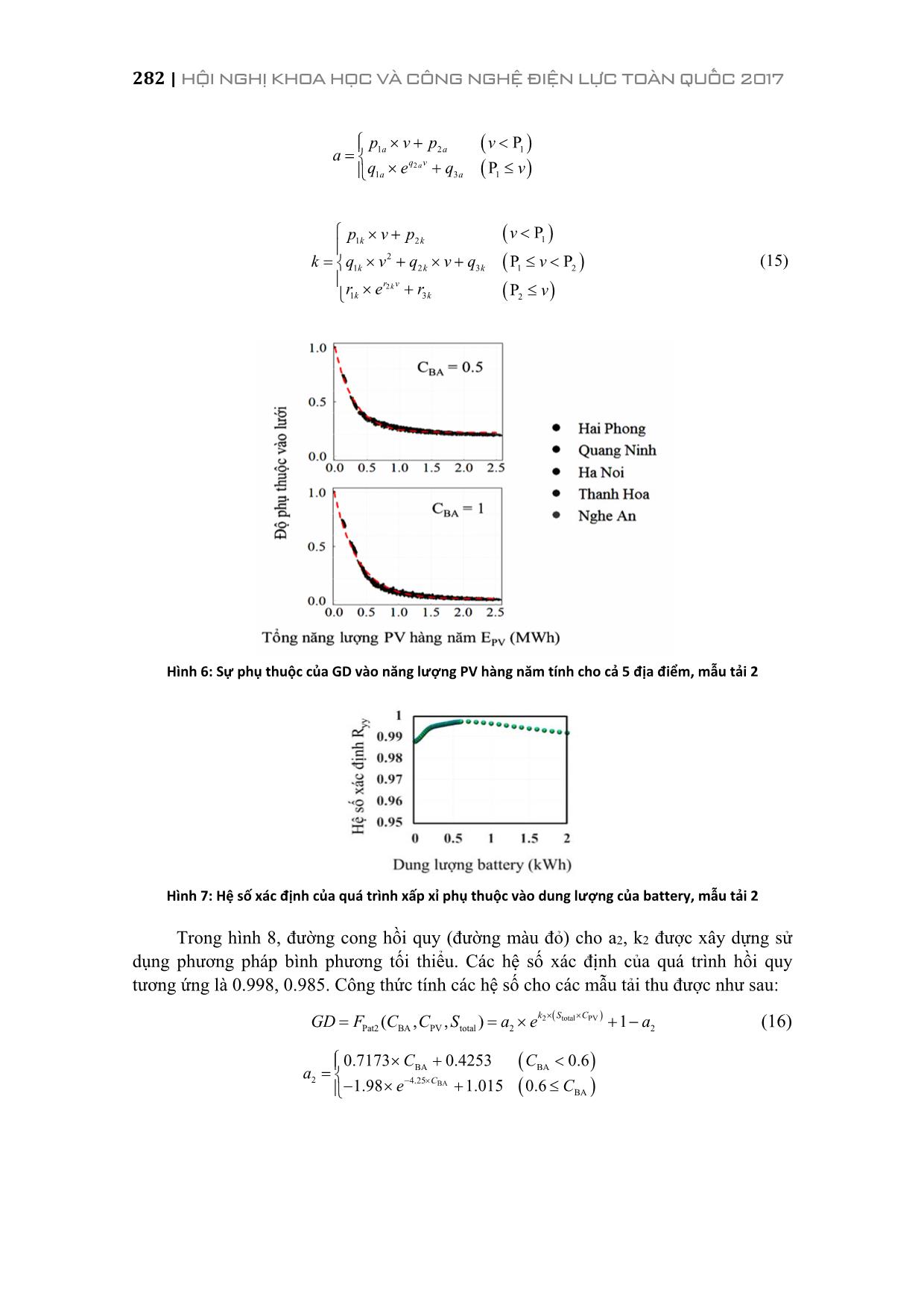 Xây dựng mô hình tính toán độ phụ thuộc vào lưới của hệ thống năng lượng mặt trời/battery dựa trên tổng lượng bức xạ hàng năm trang 8