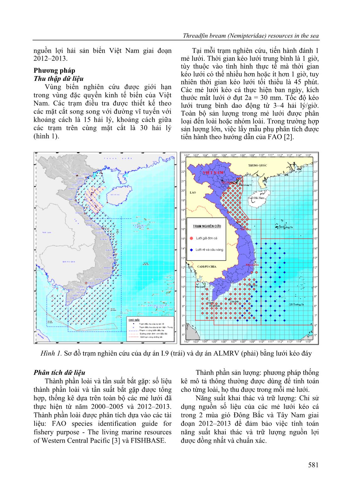 Threadfin bream (Nemipteridae) resources in the sea of Vietnam based on the bottom trawl surveys trang 3