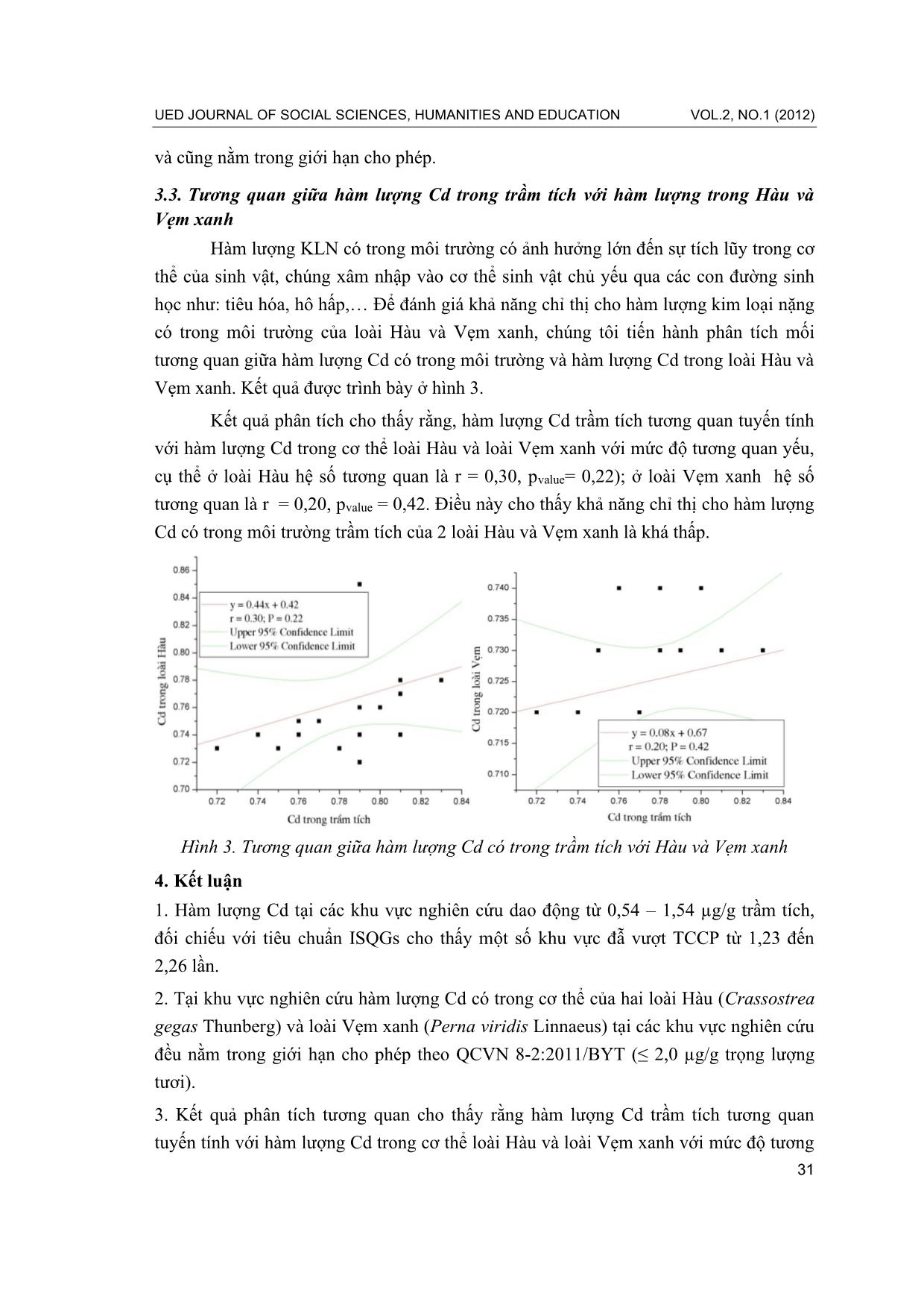 Đánh giá hàm lượng cadmium (CD) tích lũy trong trầm tích và một số loài hai mảnh vỏ tại Vũng Thùng, thành phố Đà Nẵng trang 5