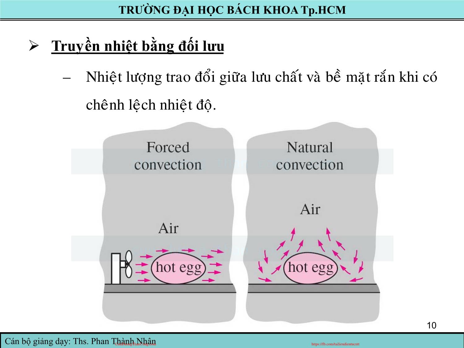 Bài giảng Truyền nhiệt - Chương 1: Tổng quan về truyền nhiệt - Phan Thành Nhân trang 10