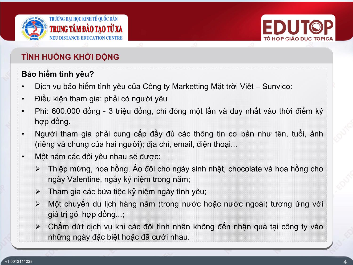 Bài giảng Bảo hiểm thương mại - Bài 1: Tổng quan về bảo hiểm thương mại - Nguyễn Thị Lệ Huyền trang 4