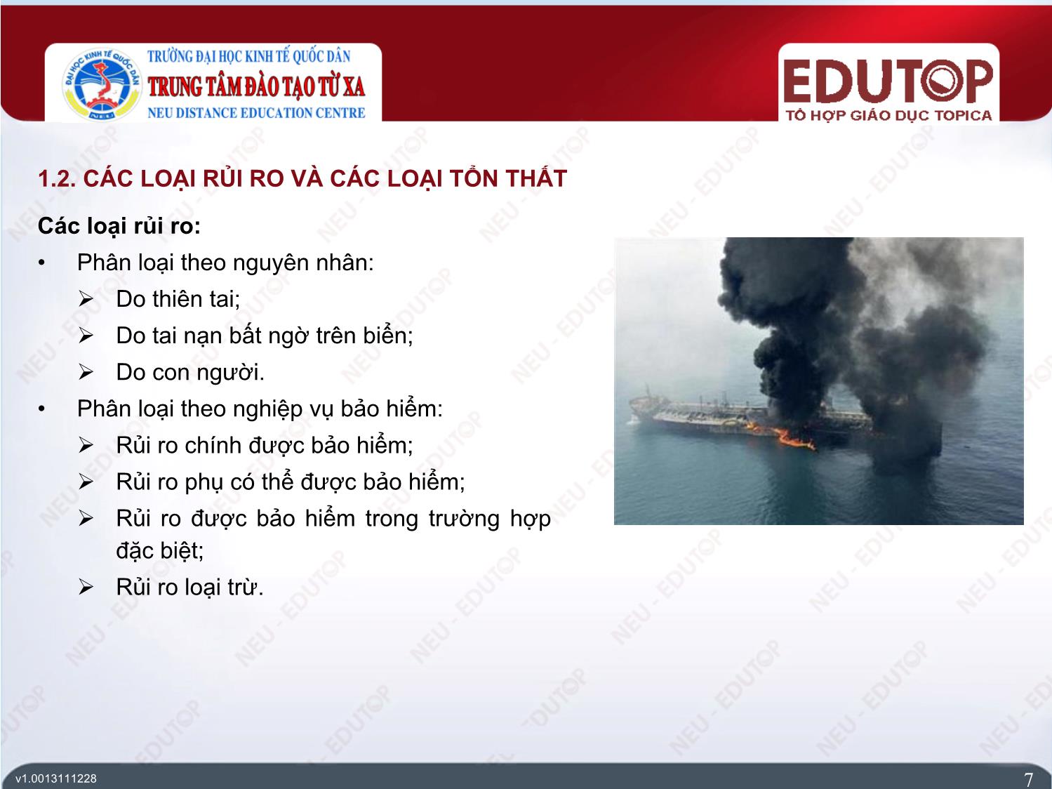 Bài giảng Bảo hiểm thương mại - Bài 2, Phần 1: Bảo hiểm hàng hải - Nguyễn Thị Lệ Huyền trang 7