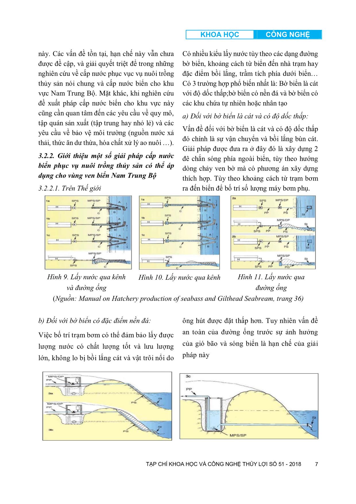 Thực trạng và định hướng giải pháp cấp nước biển phục vụ nuôi trổng thủy sản vùng ven biển Nam Trung Bộ trang 7