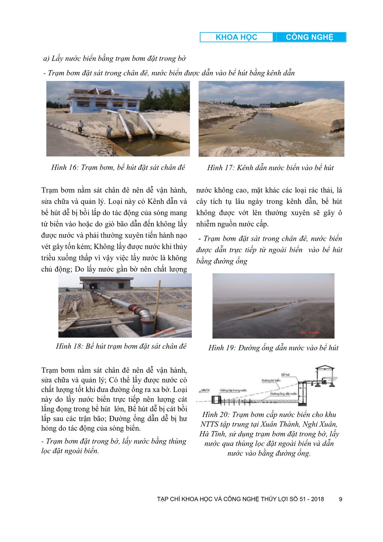Thực trạng và định hướng giải pháp cấp nước biển phục vụ nuôi trổng thủy sản vùng ven biển Nam Trung Bộ trang 9