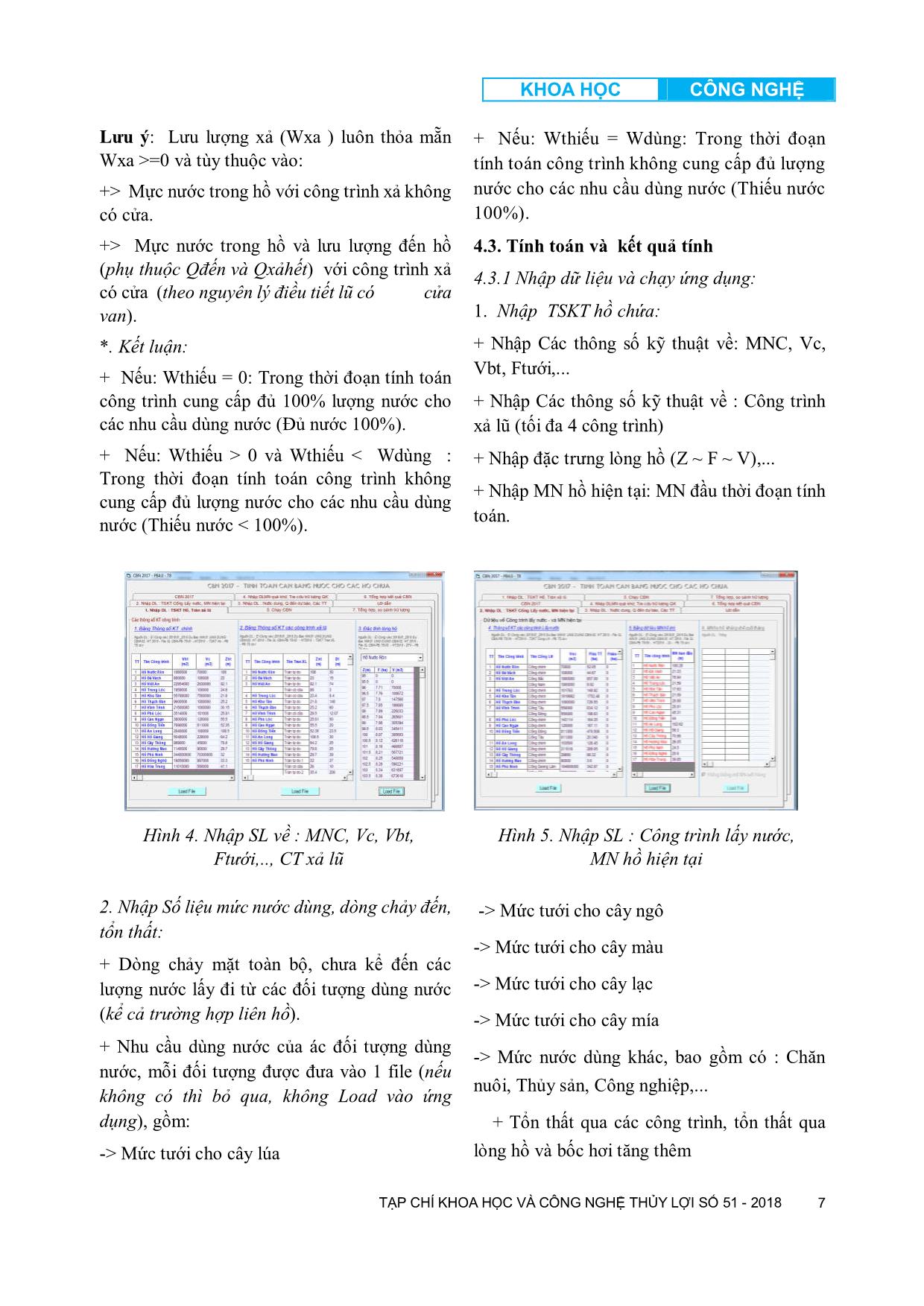 Kết quả nghiên cưu xây dựng bộ công cụ tính toán cân bằng nước cho các hồ chứa phục vụ công tác chỉ đạo, điều hành sản xuất nông nghiệp thuộc lưu vực sông Vu Gia Thu Bồn trang 7