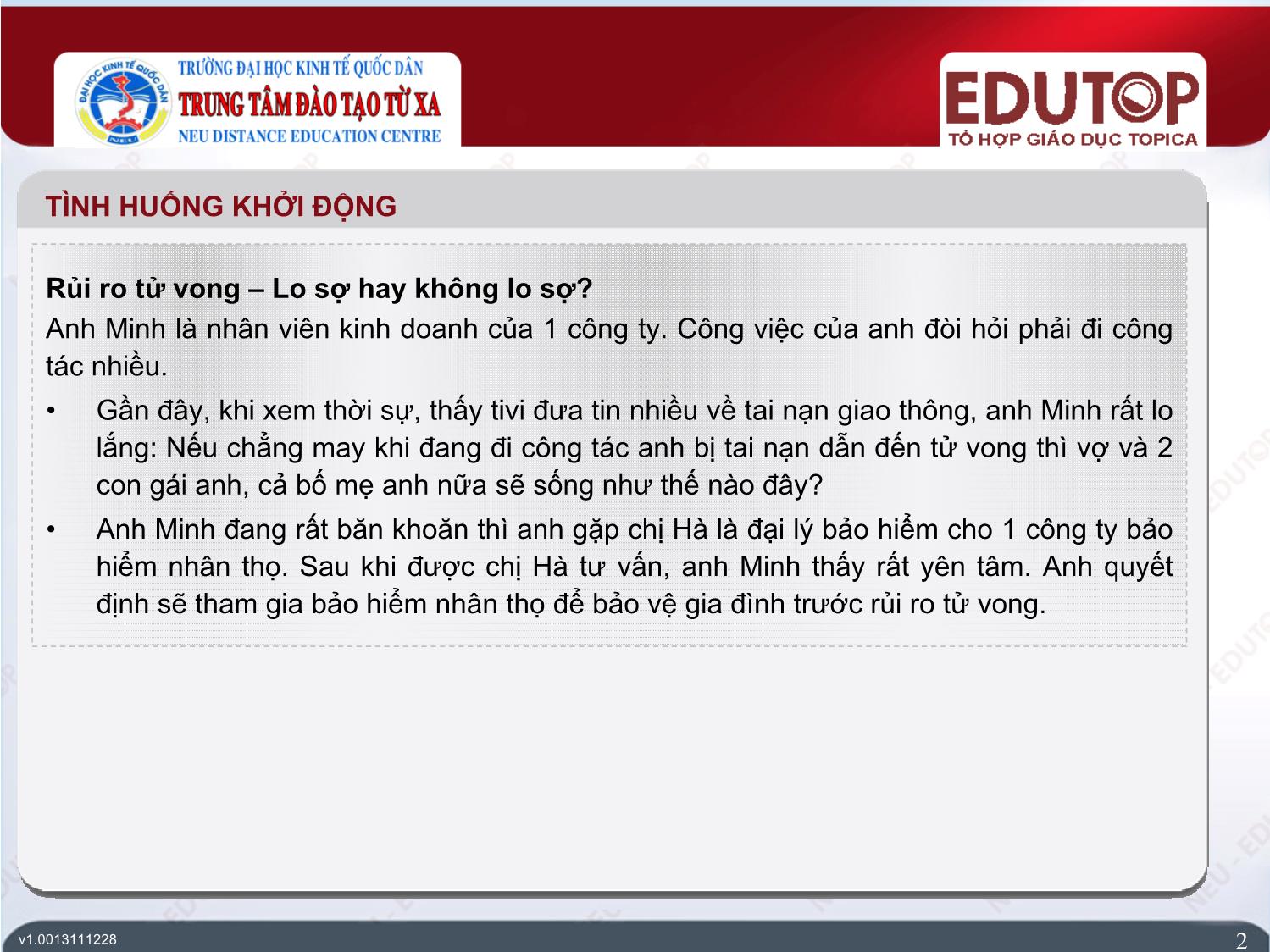 Bài giảng Bảo hiểm thương mại - Bài 5, Phần 1: Bảo hiểm hỏa hoạn - Nguyễn Thị Lệ Huyền trang 2