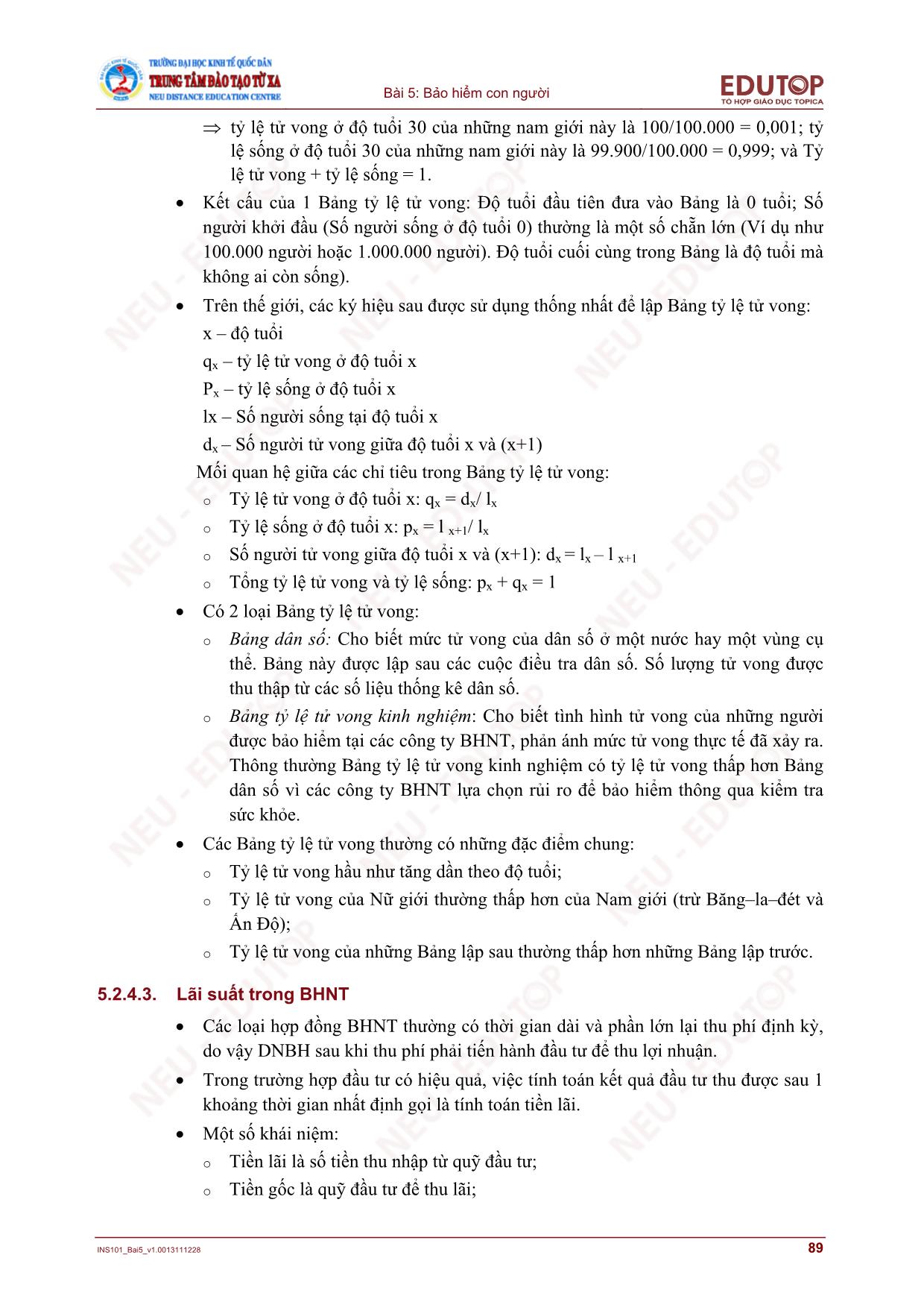 Bài giảng Bảo hiểm thương mại - Bài 5, Phần 2: Bảo hiểm con người - Nguyễn Thị Lệ Huyền trang 9