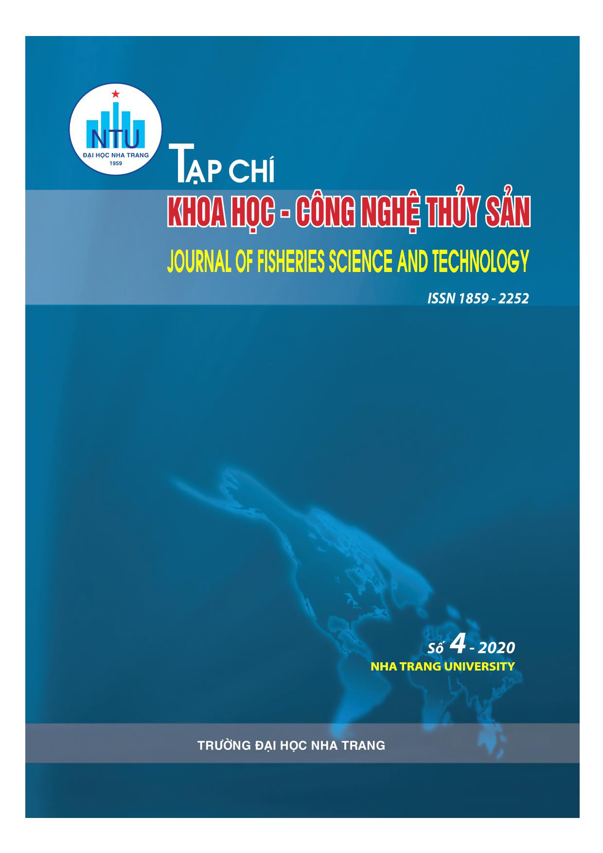 Tạp chí Khoa học & Công nghệ thủy sản - Số 4/2020 trang 1
