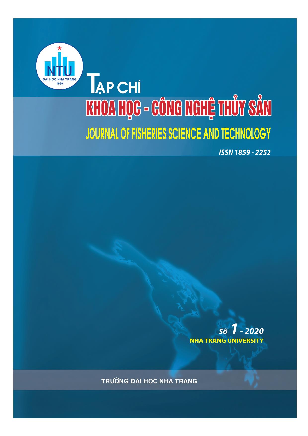 Tạp chí Khoa học & Công nghệ Thủy sản - Số 1/2020 trang 1