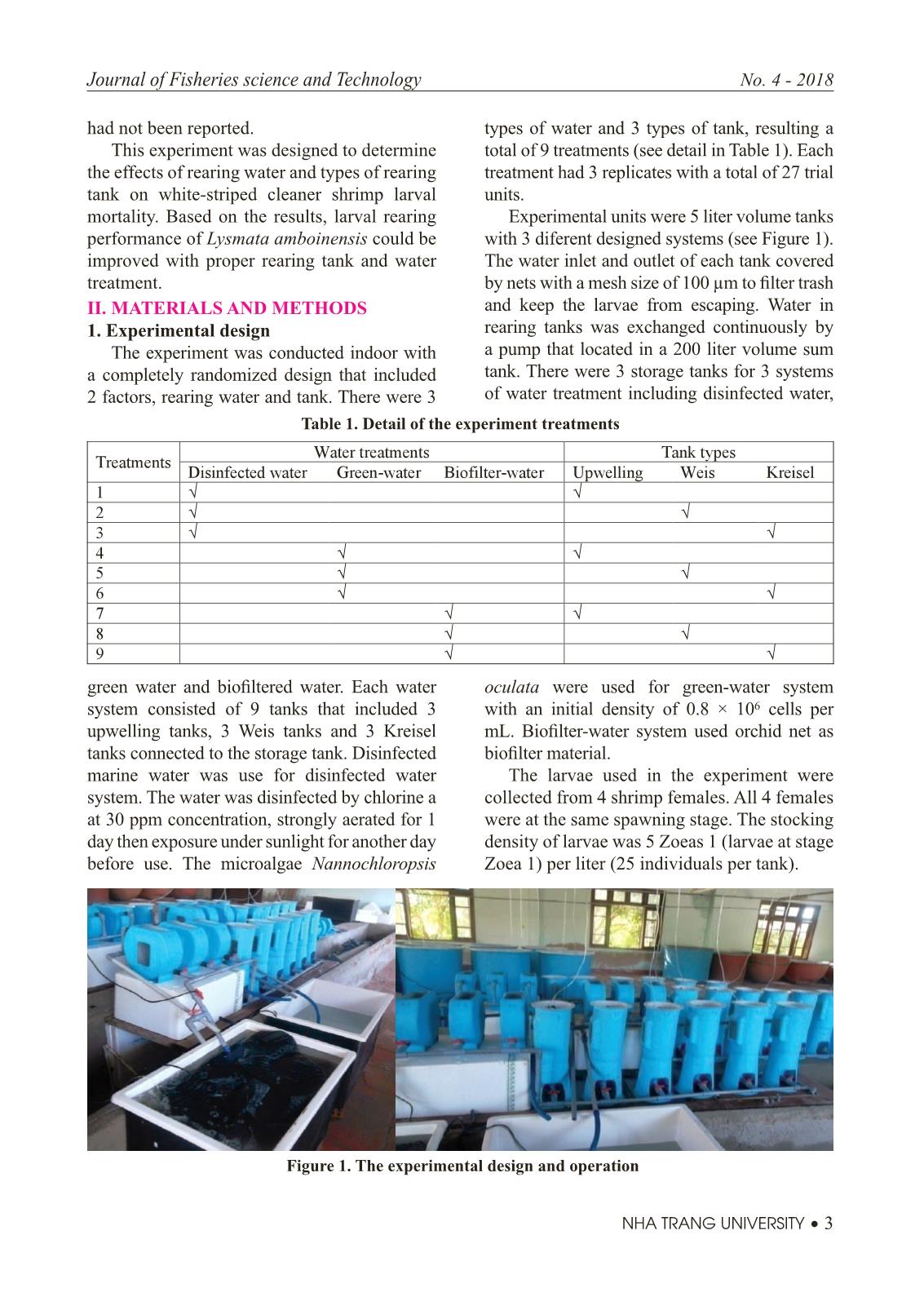 Journal of Fisheries science and Technology - No.4/2018 trang 3