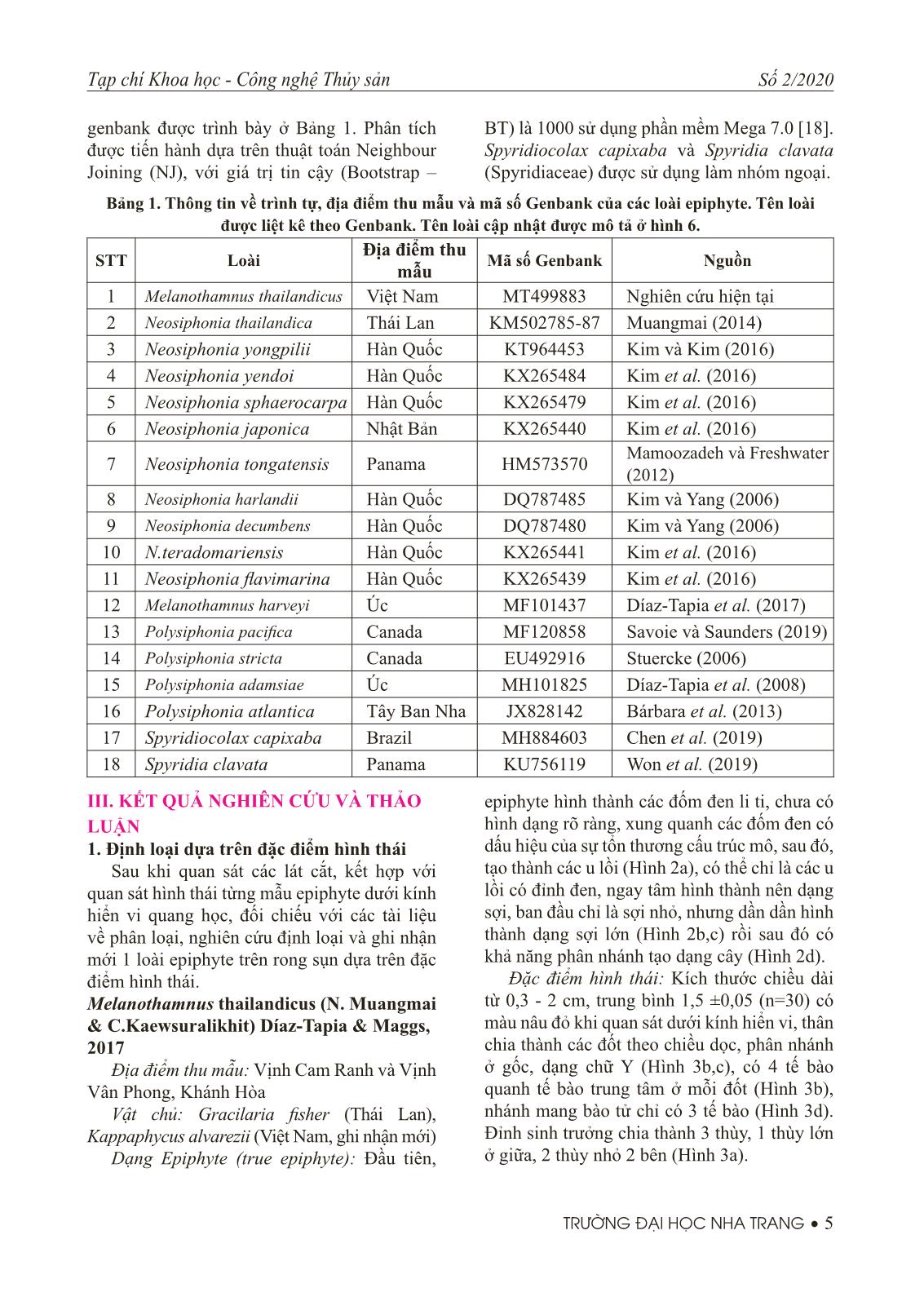 Tạp chí Khoa học & Công nghệ Thủy sản - Số 2/2020 trang 7