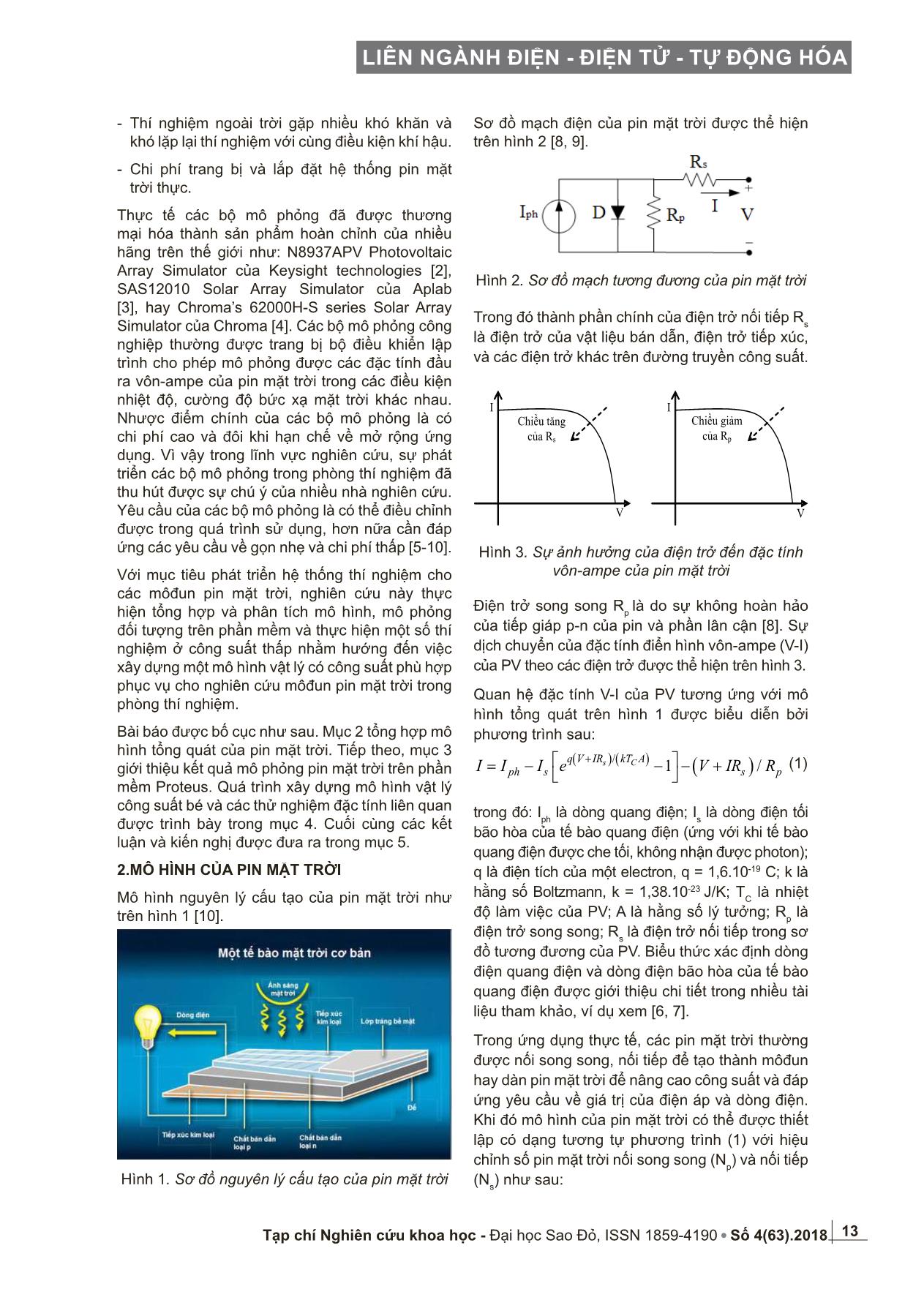 Nghiên cứu và phát triển mô hình vật lý của pin mặt trời trang 2