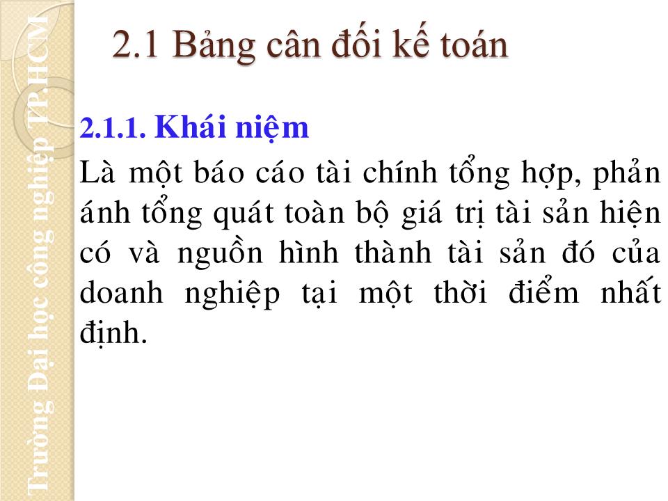 Bài giảng Nguyên lý kế toán - Chương 2: Báo cáo tài chính trang 5