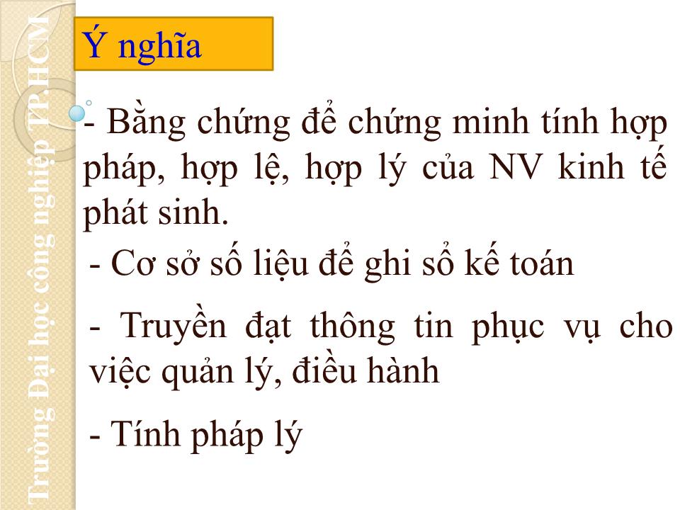 Bài giảng Nguyên lý kế toán - Chương 3: Chứng từ kế toán trang 6