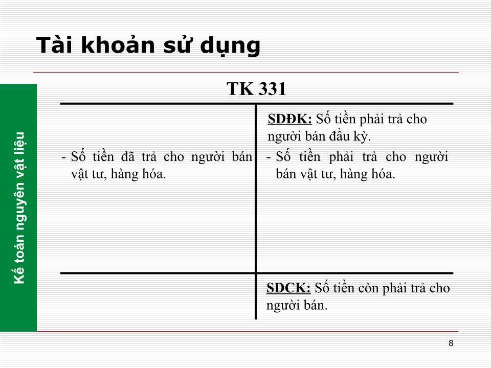 Bài giảng Nguyên lý kế toán - Chương 5: Kế toán các quá trình kinh doanh cơ bản trang 8