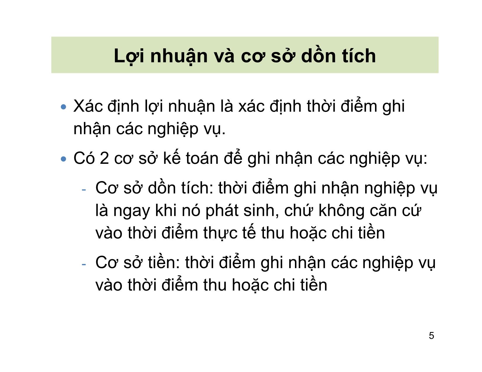 Bài giảng Kế toán tài chính - Chương 4: Khoá sổ và lập Báo cáo tài chính trang 5