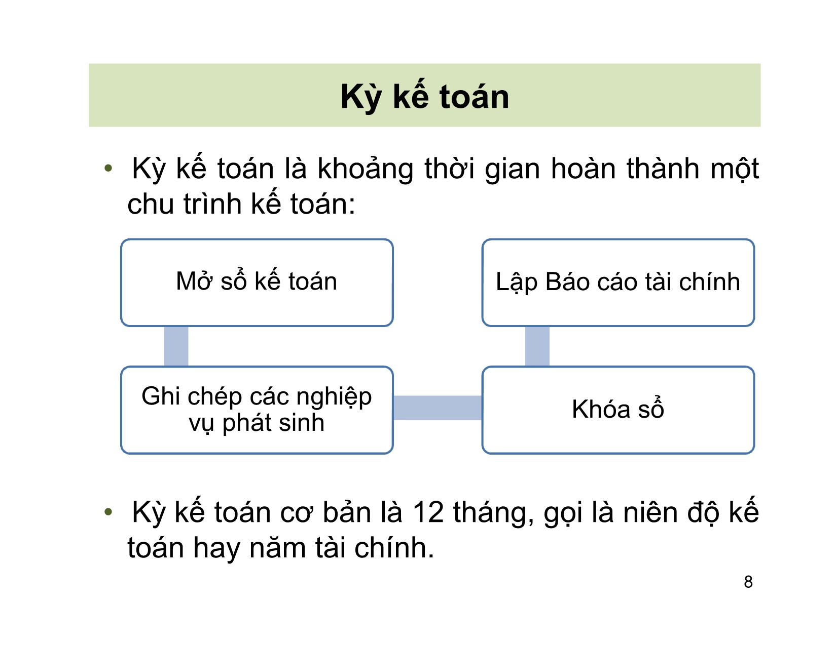 Bài giảng Kế toán tài chính - Chương 4: Khoá sổ và lập Báo cáo tài chính trang 8