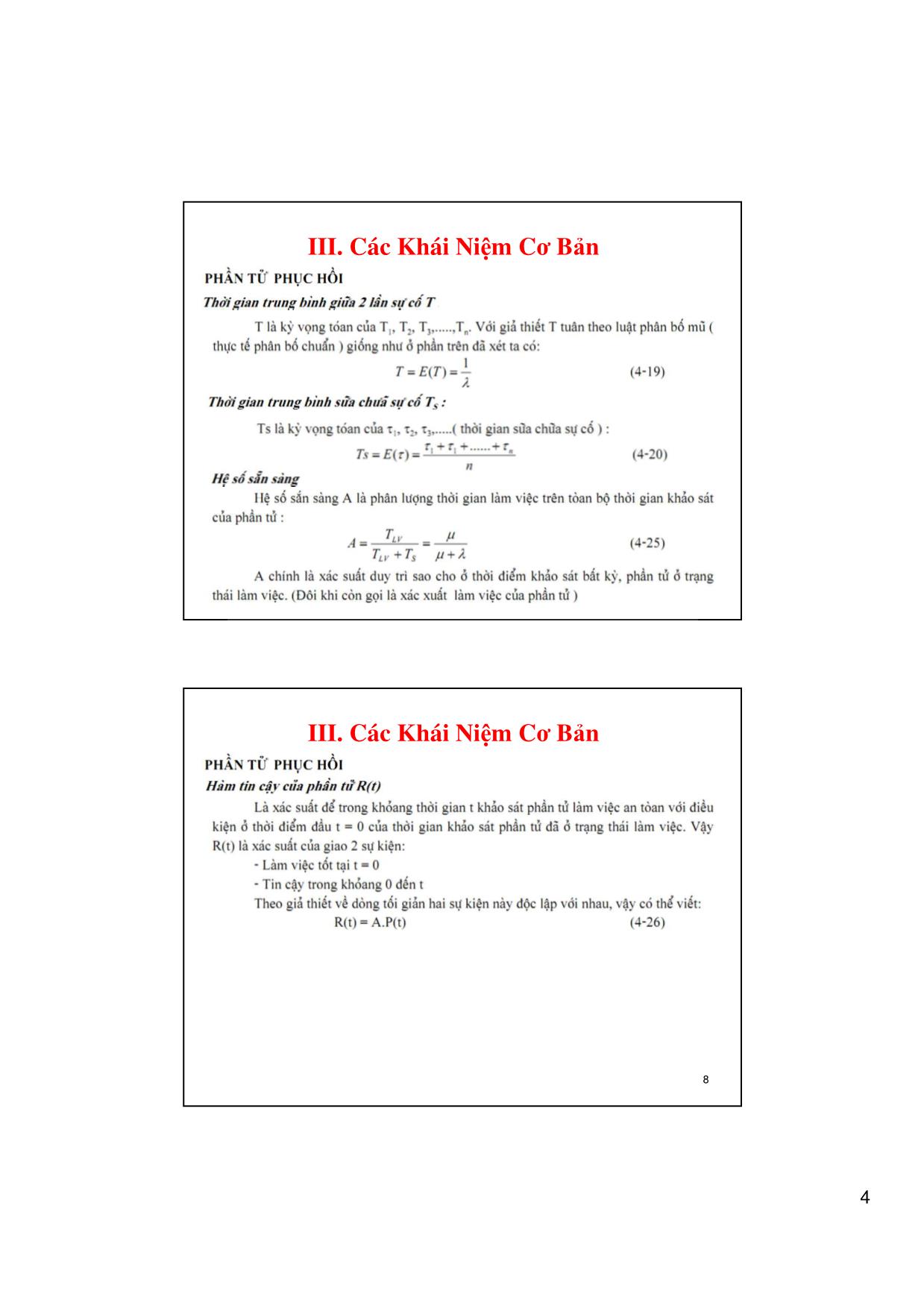 Bài giảng Vận hành và điều khiển hệ thống điện - Chương 5: Nâng cao độ tin cậy hệ thống điện - Võ Ngọc Điều trang 4