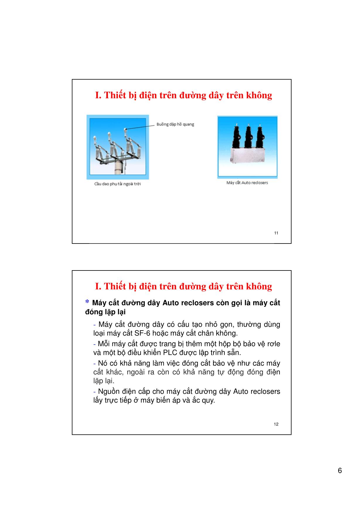 Bài giảng Vận hành và điều khiển hệ thống điện - Chương 7: Công tác vận hành đường dây - Võ Ngọc Điều trang 6