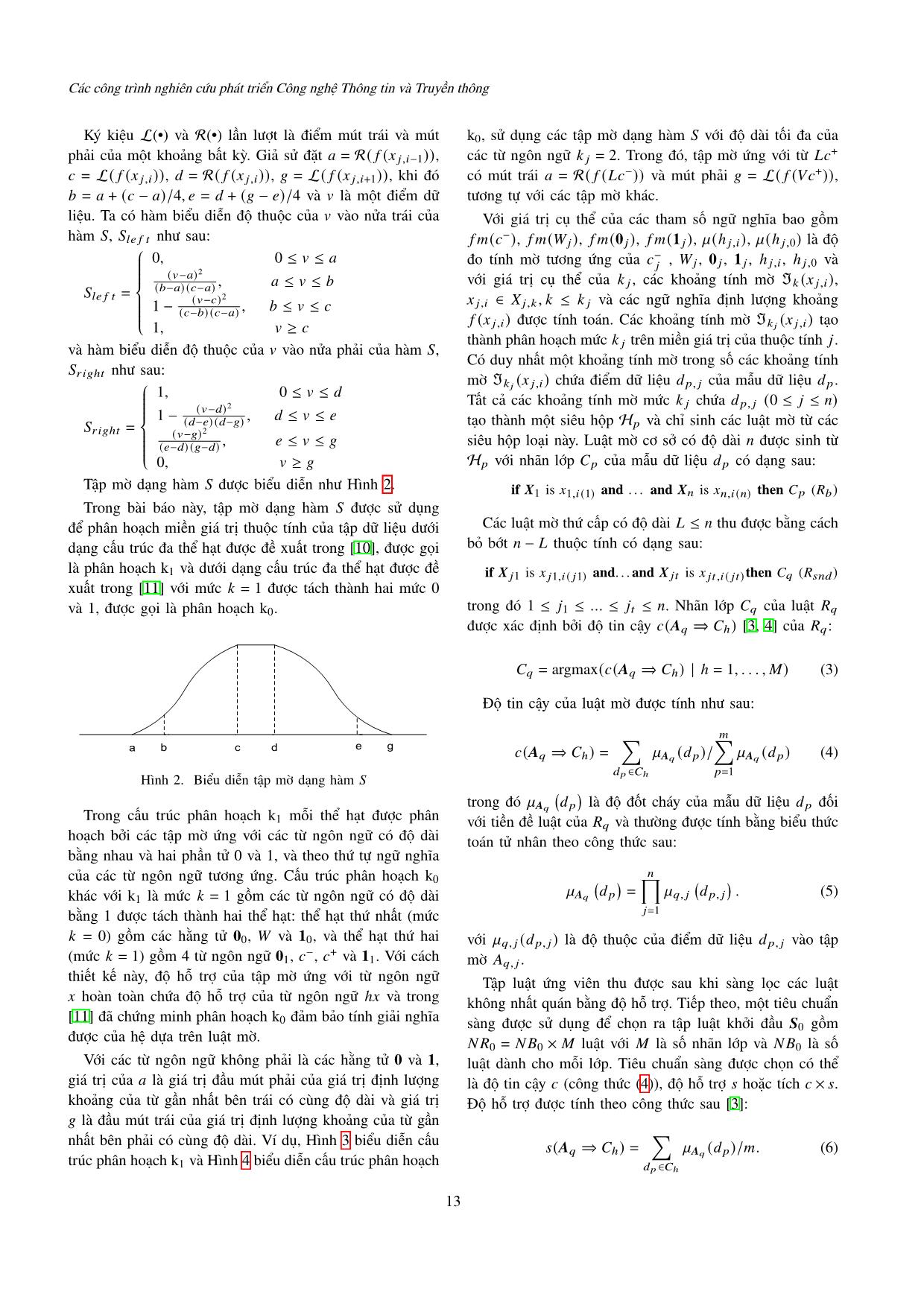 Một phương pháp thiết kế ngữ nghĩa tính toán của các từ ngôn ngữ giải bài toán phân lớp dựa trên luật mờ trang 4