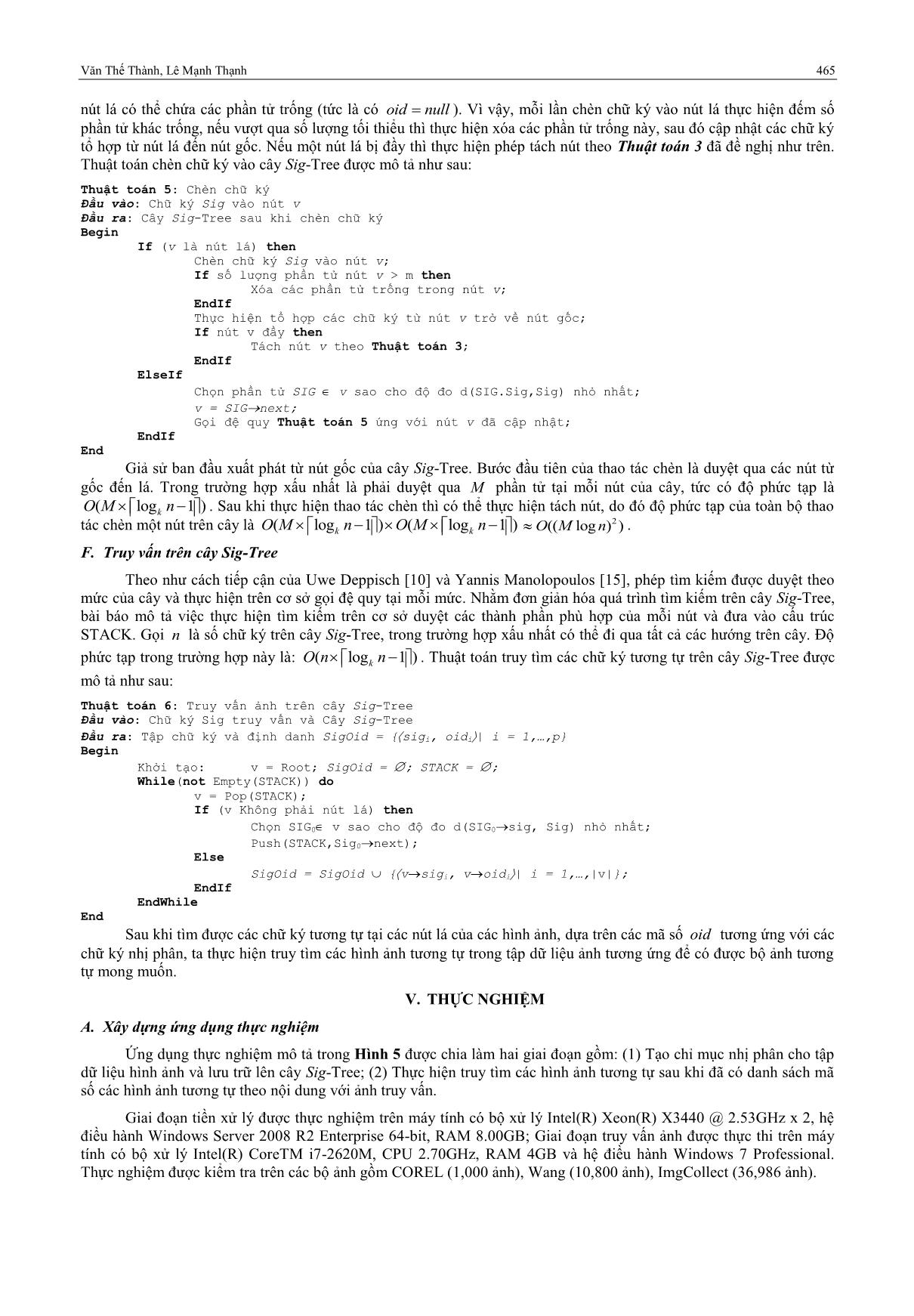 Một số cải tiến cho hệ truy vấn ảnh dựa trên cây S-tree trang 7