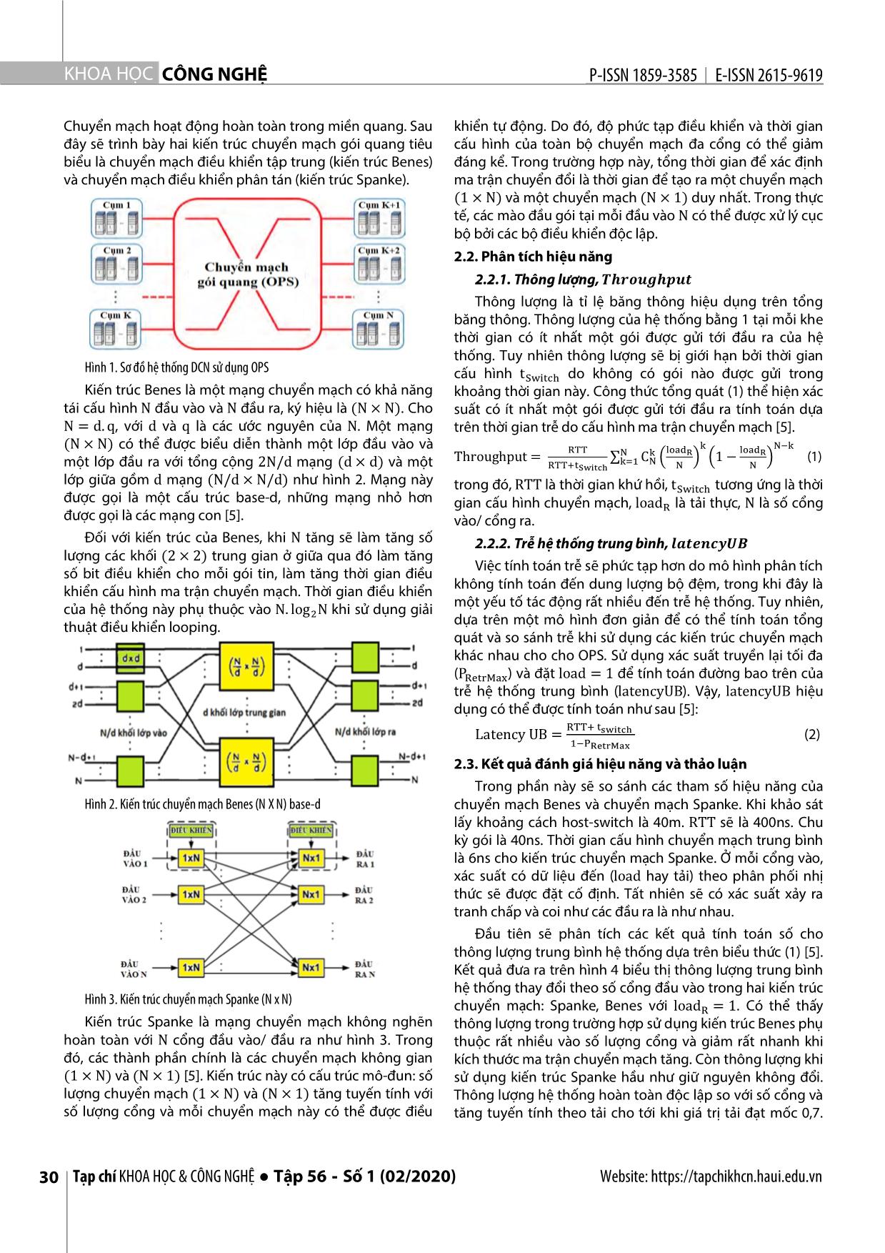 Nghiên cứu hiệu năng kiến trúc chuyển mạch gói quang cho mạng trung tâm dữ liệu trang 2