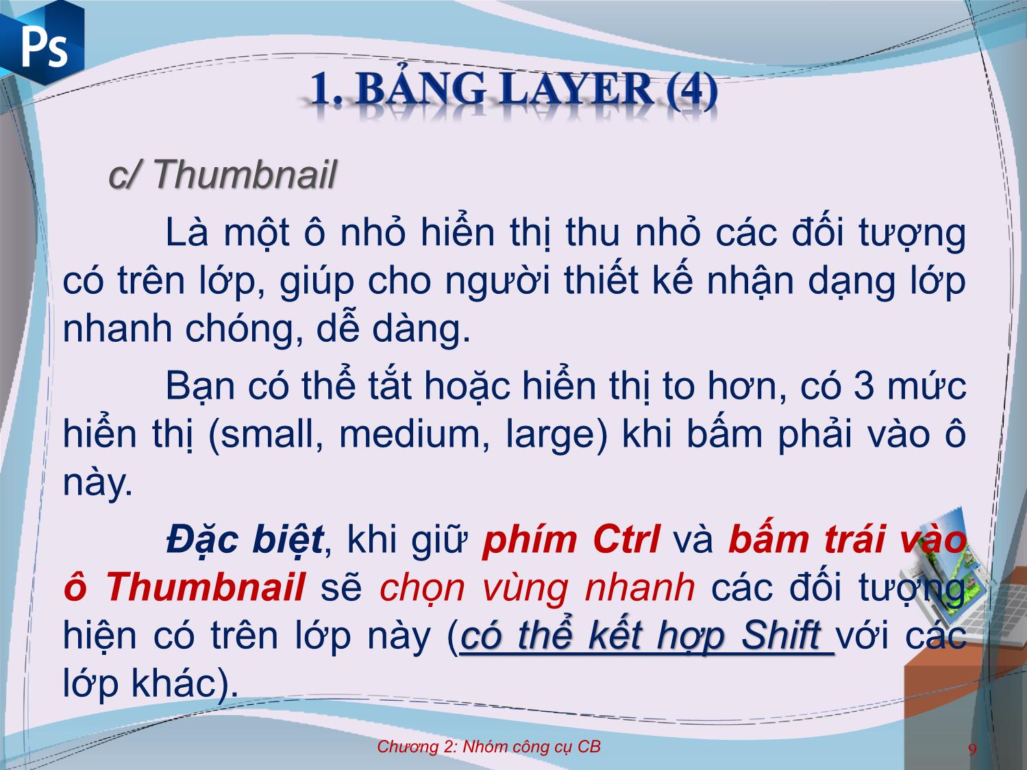 Bài giảng Công cụ thiết kế đồ họa - Chương 2: Các nhóm công cụ cơ bản - Nguyễn Thị Mỹ Dung trang 9