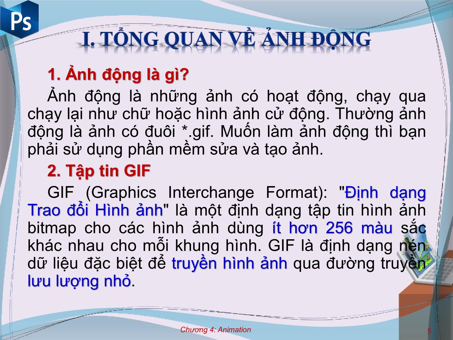 Bài giảng Công cụ thiết kế đồ họa - Chương 4: Animation - Nguyễn Thị Mỹ Dung trang 3