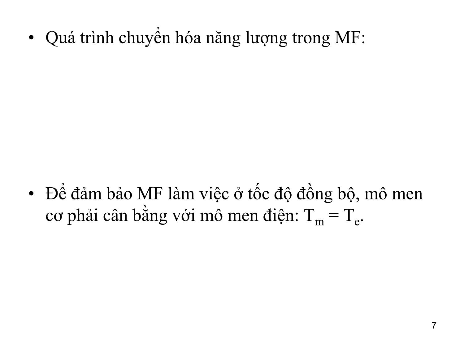 Bài giảng môn Vận hành và điều khiển hệ thống điện - Chương 2: Vận hành máy phát điện trang 7